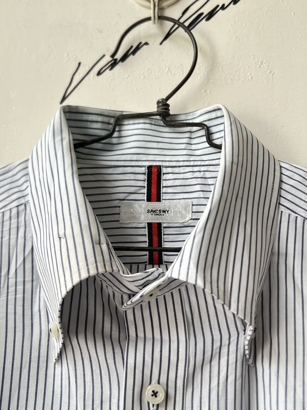 Yohji Yamamoto SACSNY Y’SACCS Yohji Yamamoto Striped Shirt Size US L / EU 52-54 / 3 - 14 Thumbnail