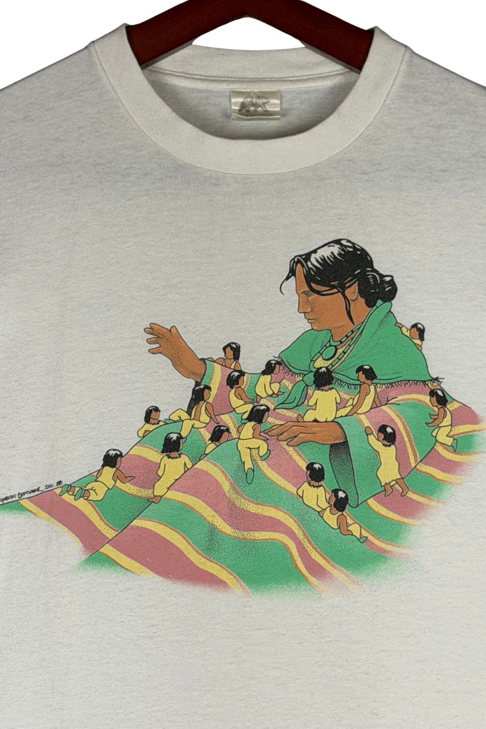 Habitat 1988 Native American Art Tee Habitat Softwear Single Stitch Size US L / EU 52-54 / 3 - 5 Thumbnail