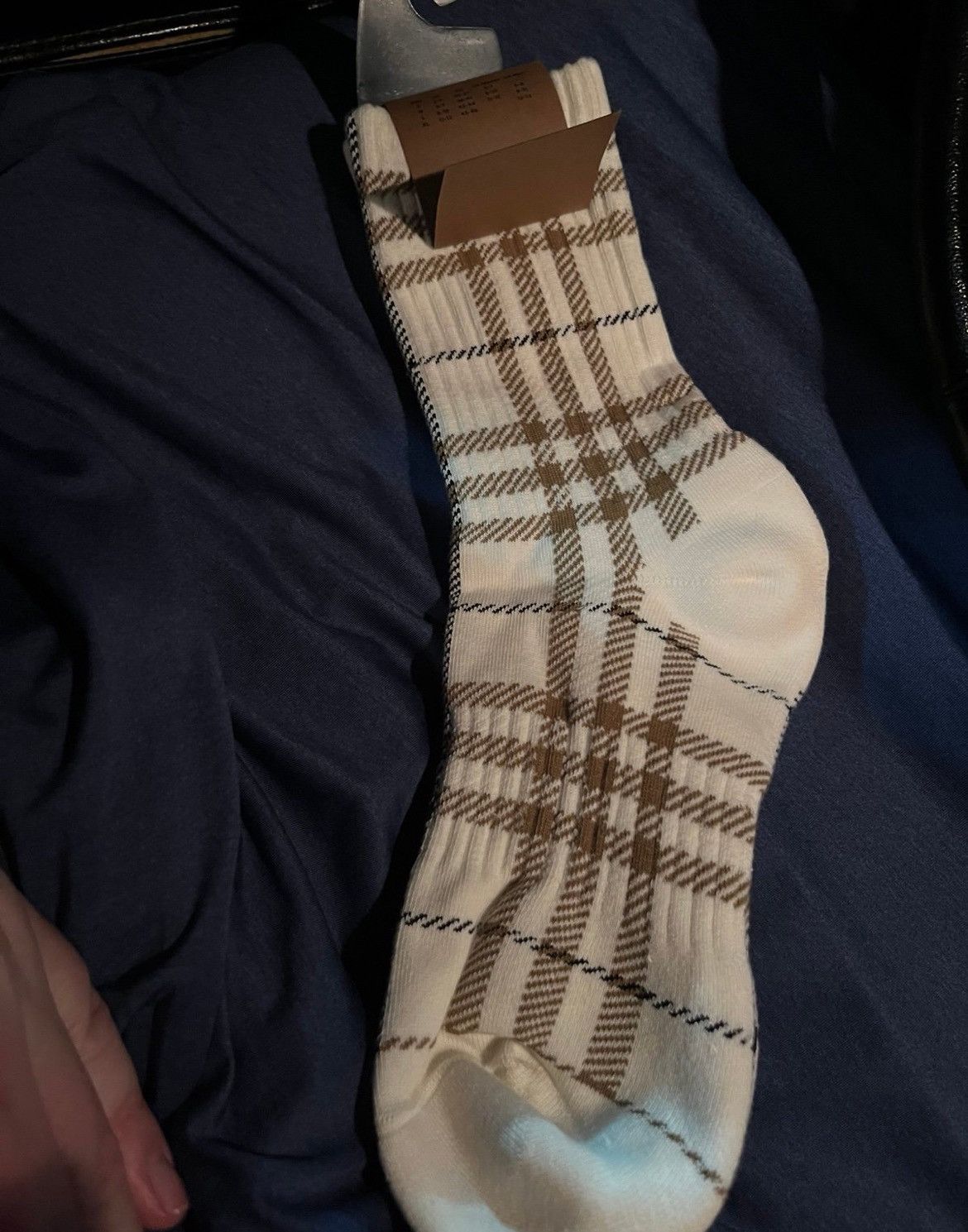 Burberry Burberry Burberry CHECK JACQUARD SOCKS SIZE LARGE Size ONE SIZE - 3 Thumbnail