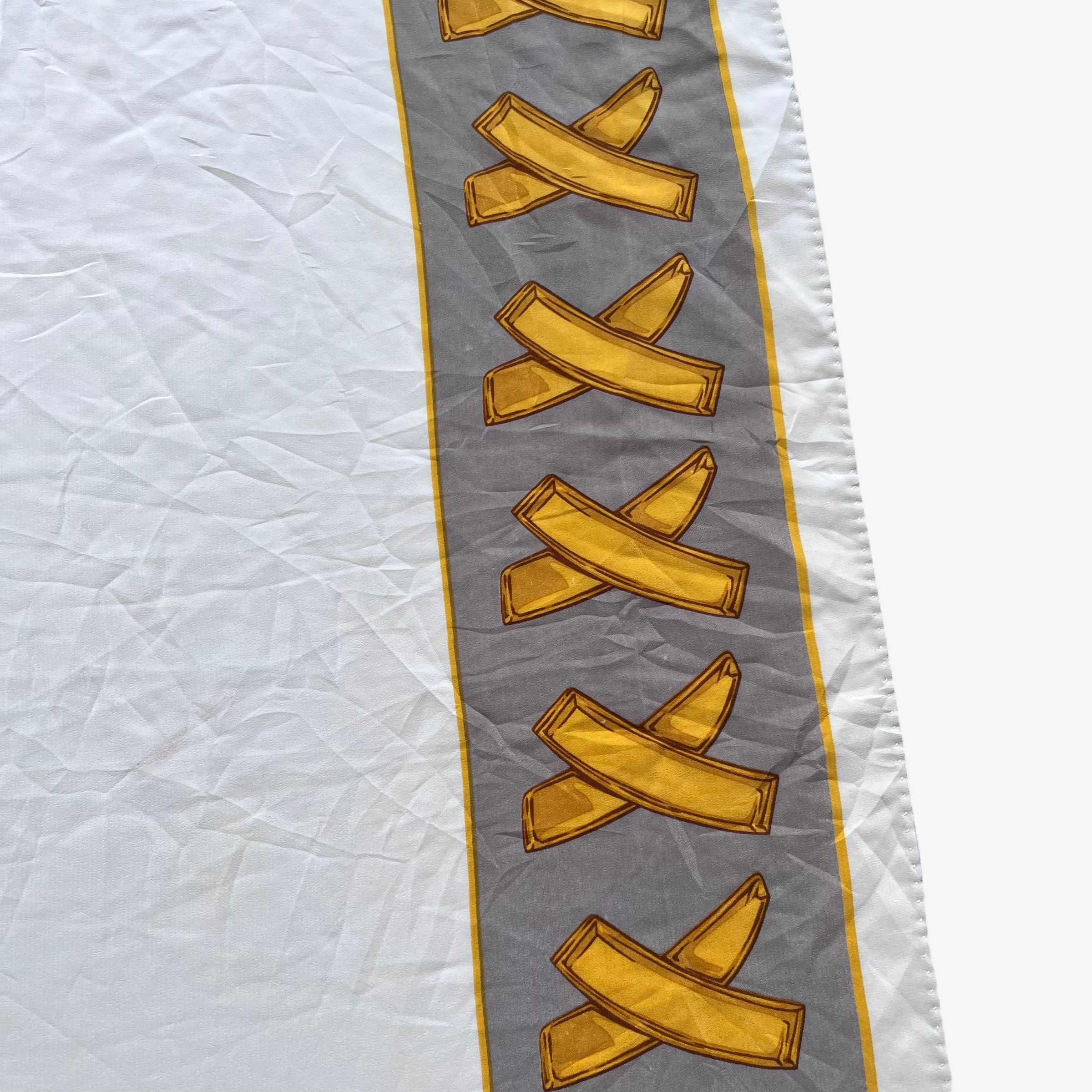 Paloma Picasso Vintage 80s Paloma Picasso Cross Patterned Silk Scarf Size ONE SIZE - 5 Thumbnail