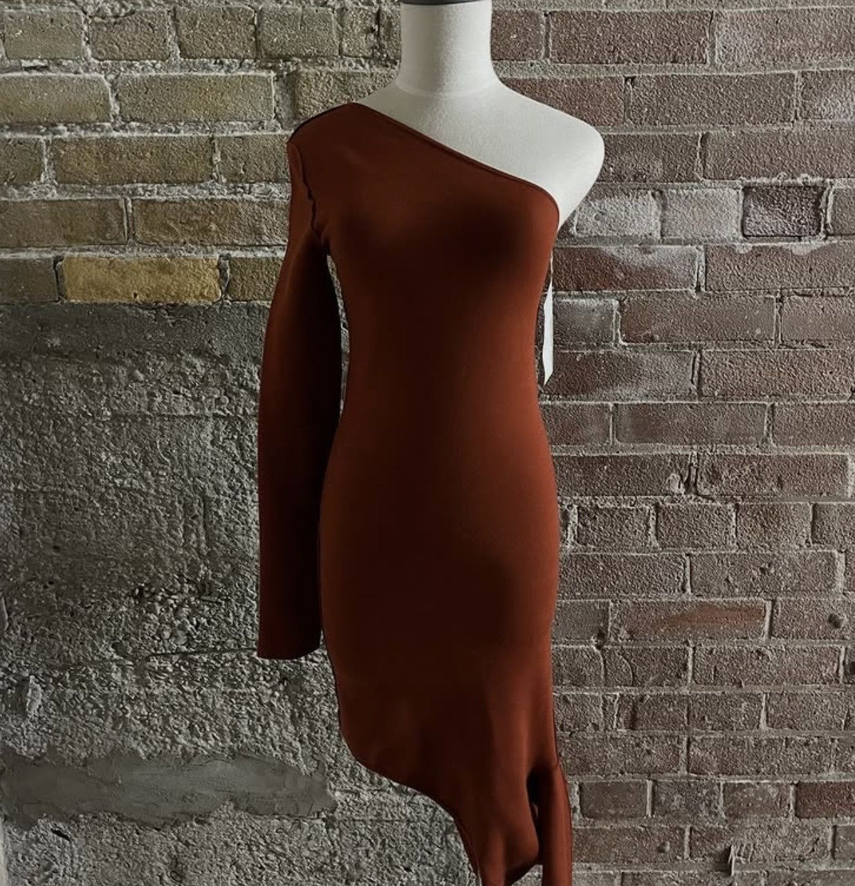 Rick Owens Drkshdw FW/20 Rick Owens Performa Runway Rust Banana Ziggy Dress Top Size S / US 4 / IT 40 - 5 Thumbnail