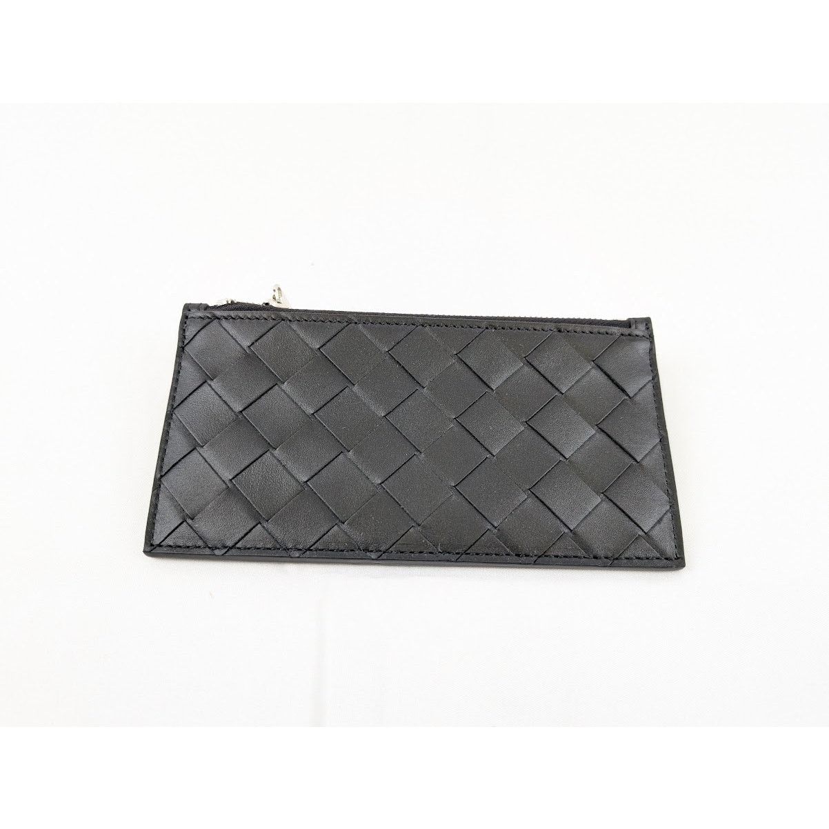 Bottega Veneta o1rshd1 Size: OS / Intreccio Zipper Pouch in Black Size ONE SIZE - 2 Thumbnail