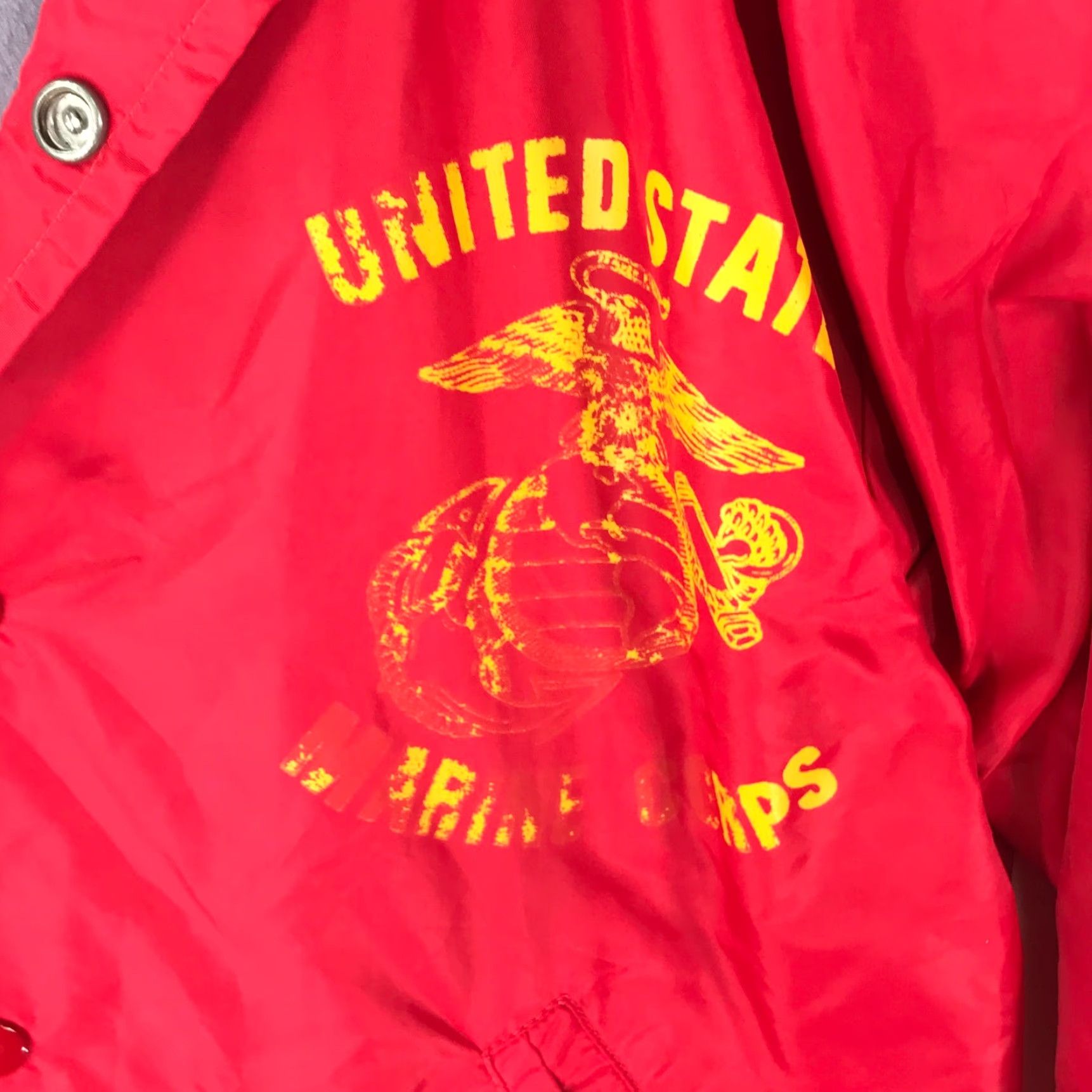 Vintage MAPLE Mens Windbreaker Jacket Red Small Jacket Mens Athletic Sportswear US 90s Sports Theme Casual Snap Closure Size US S / EU 44-46 / 1 - 2 Thumbnail