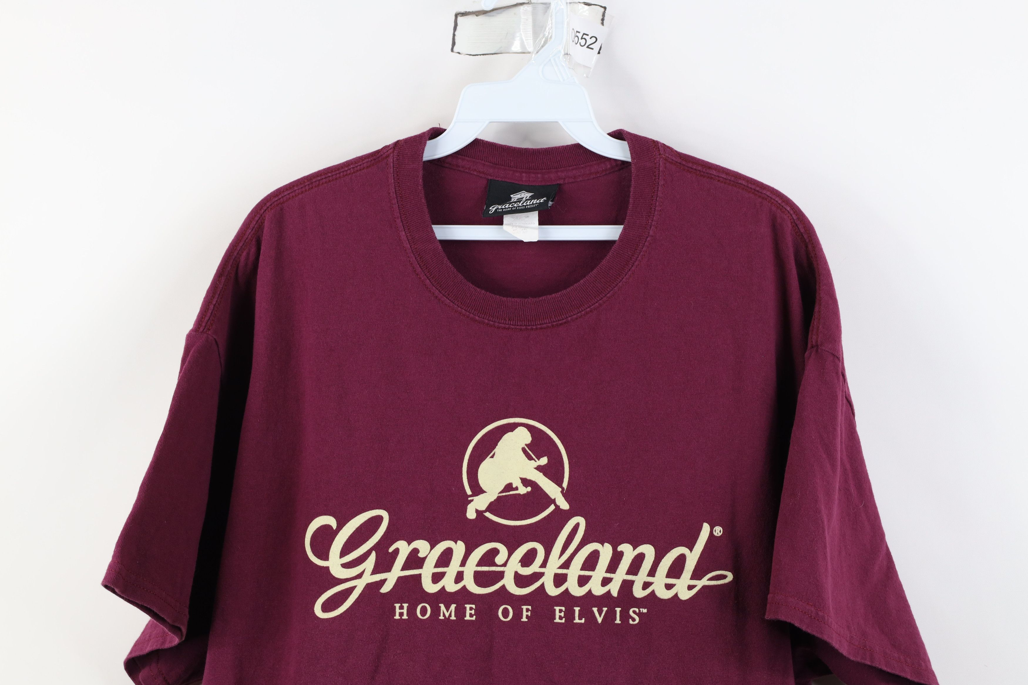 Vintage Vintage Y2K Graceland Elvis Presley Short Sleeve T-Shirt Size US XL / EU 56 / 4 - 2 Thumbnail