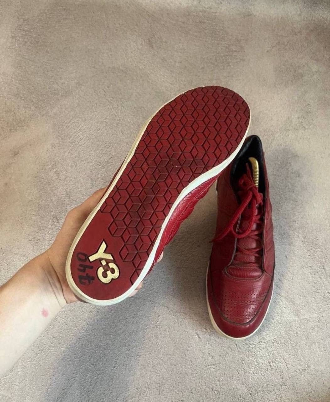 Yohji Yamamoto Y-3 Yohji Yamamoto x Adidas Red Low top Sneakers Size US 10 / EU 43 - 5 Thumbnail