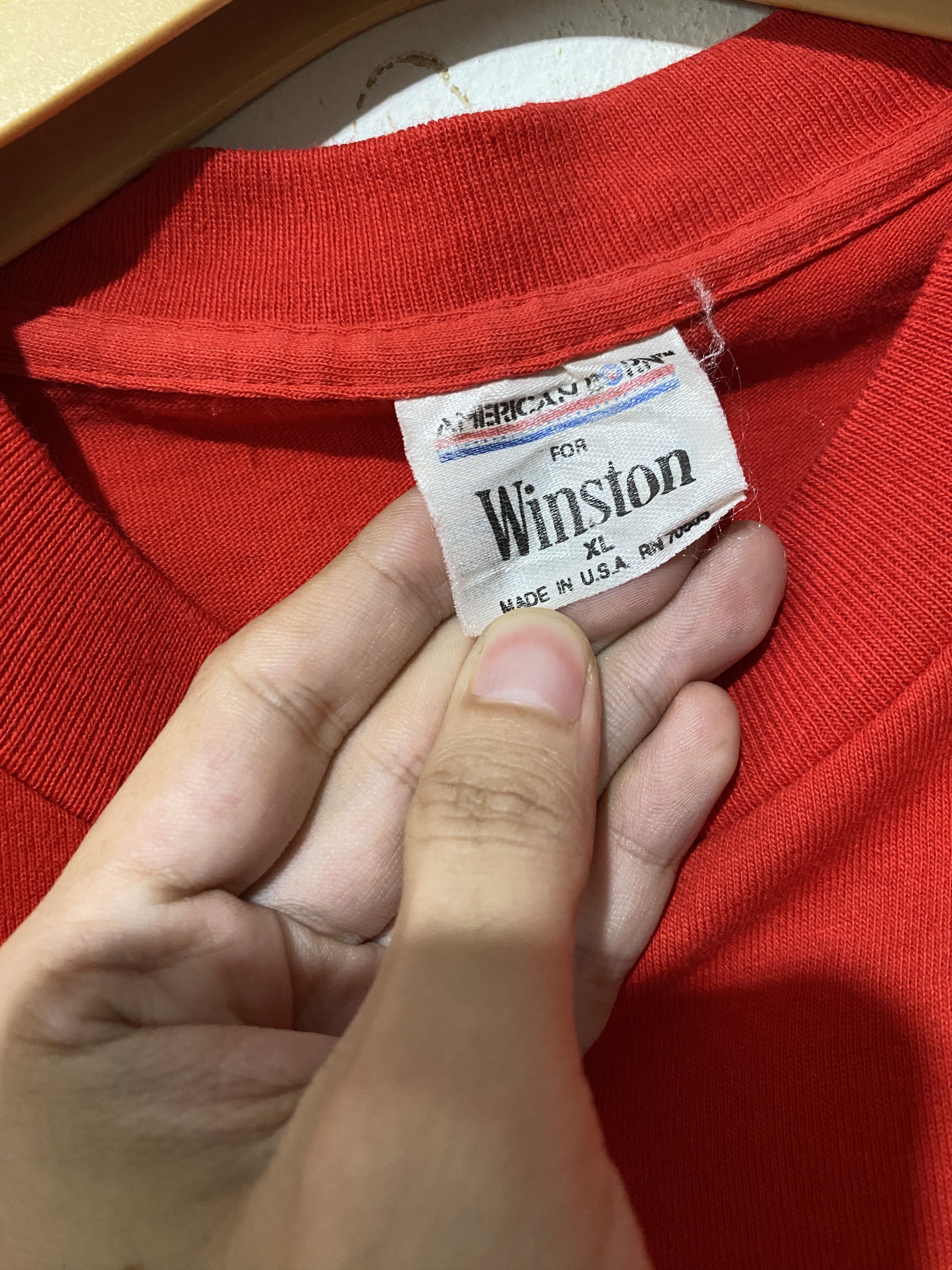 Marlboro × Vintage Vintage 90s Winston Cigarettes Pocket Tee Size US XL / EU 56 / 4 - 6 Thumbnail