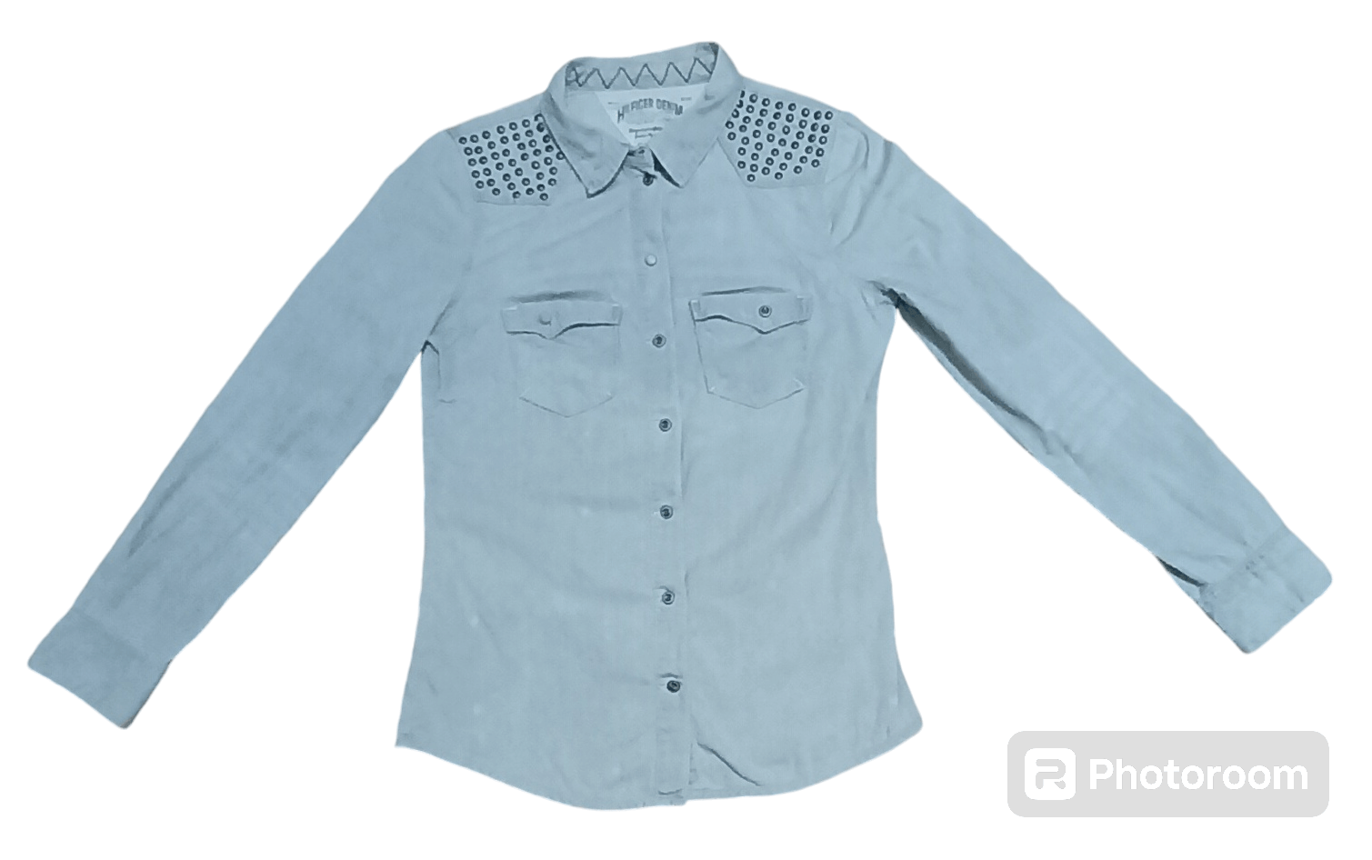 TOMMY HILFIGER STUDDED DENIM ELI SHIRT