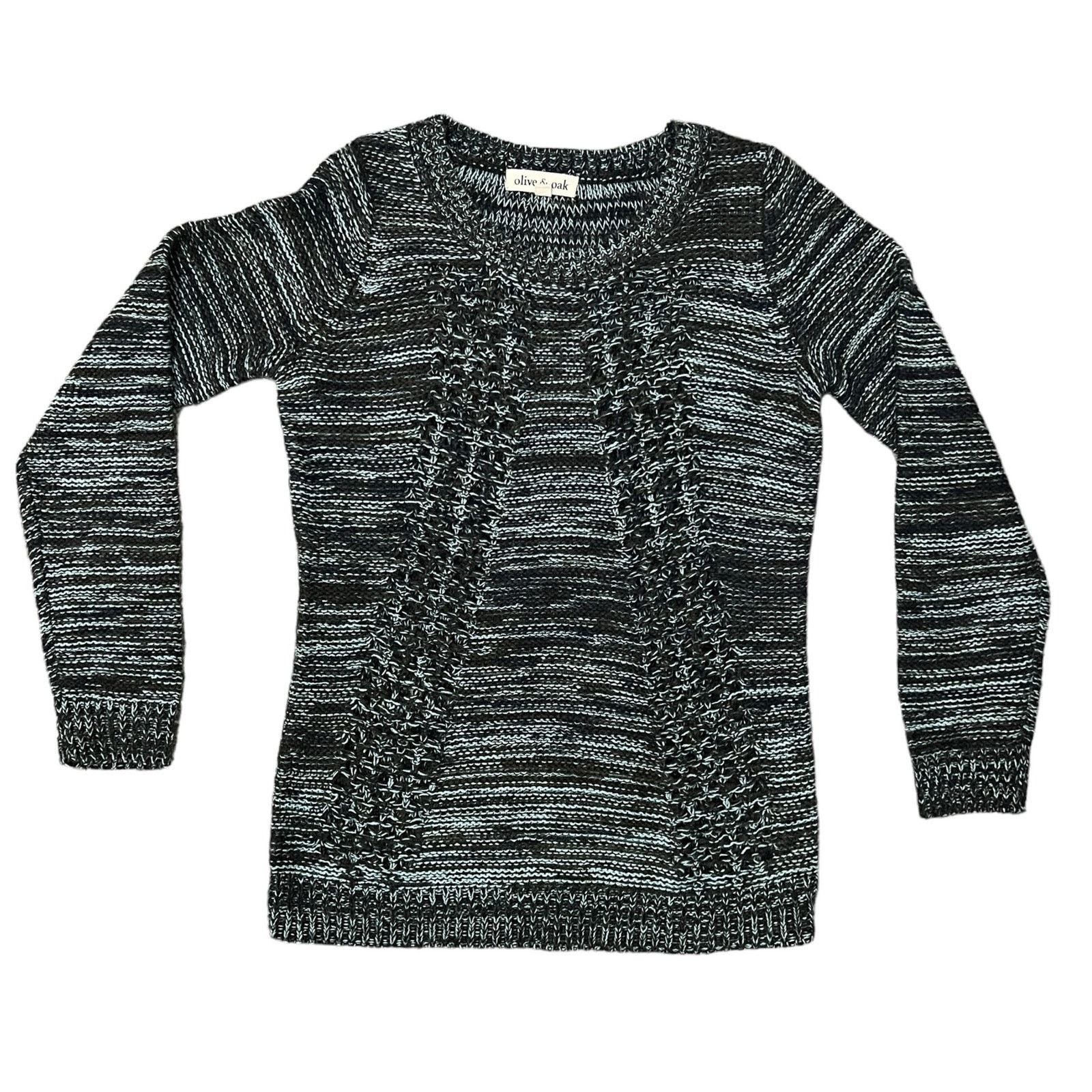 Other Varied Texture Loose Open Knit Panel Crew Neck Sweater Size S / US 4 / IT 40 - 7 Thumbnail