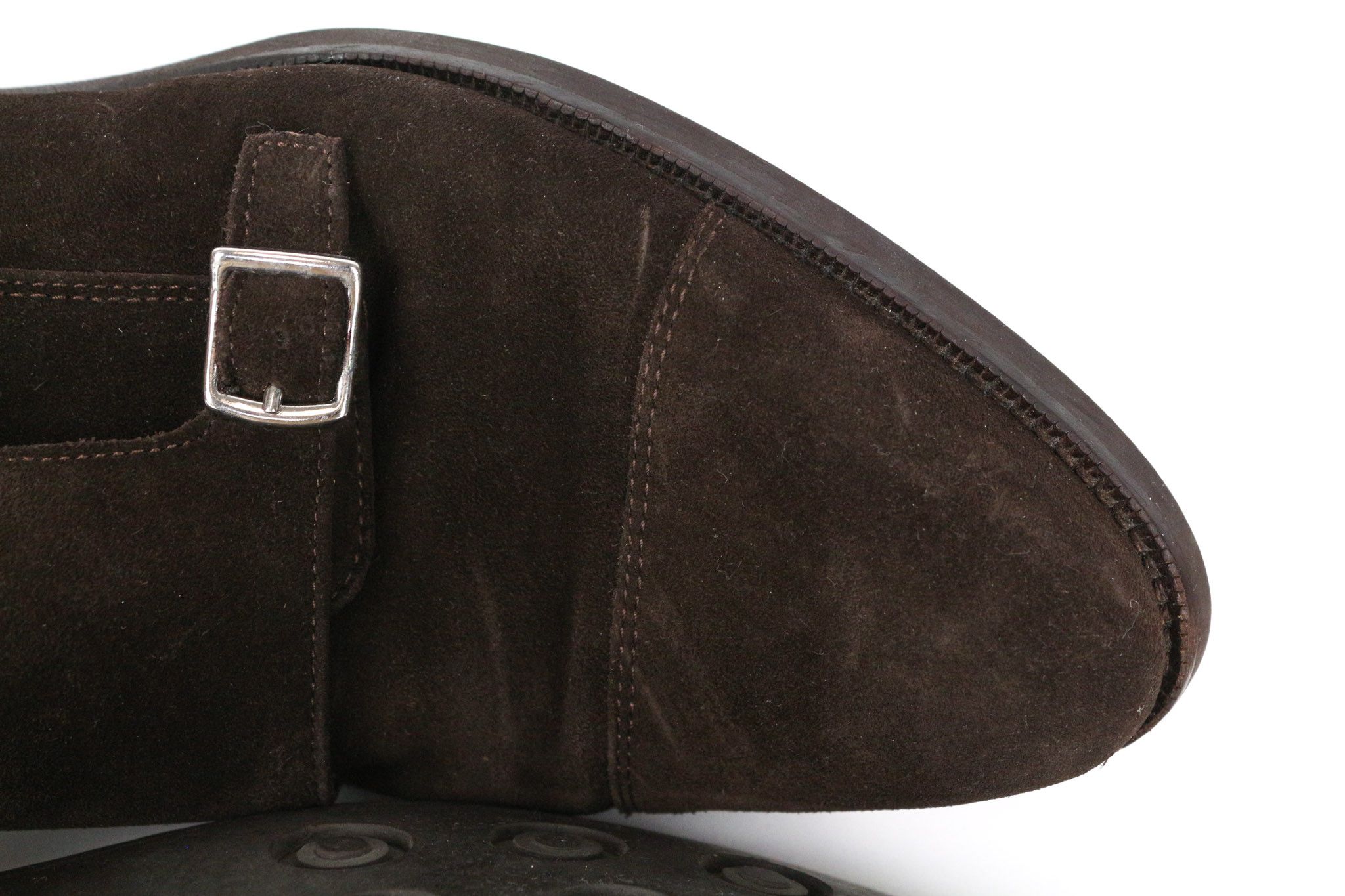 Suitsupply EU40 Brown Suede Calf Leather Double Monk Shoes 73519 Size US 7 / EU 40 - 14 Thumbnail