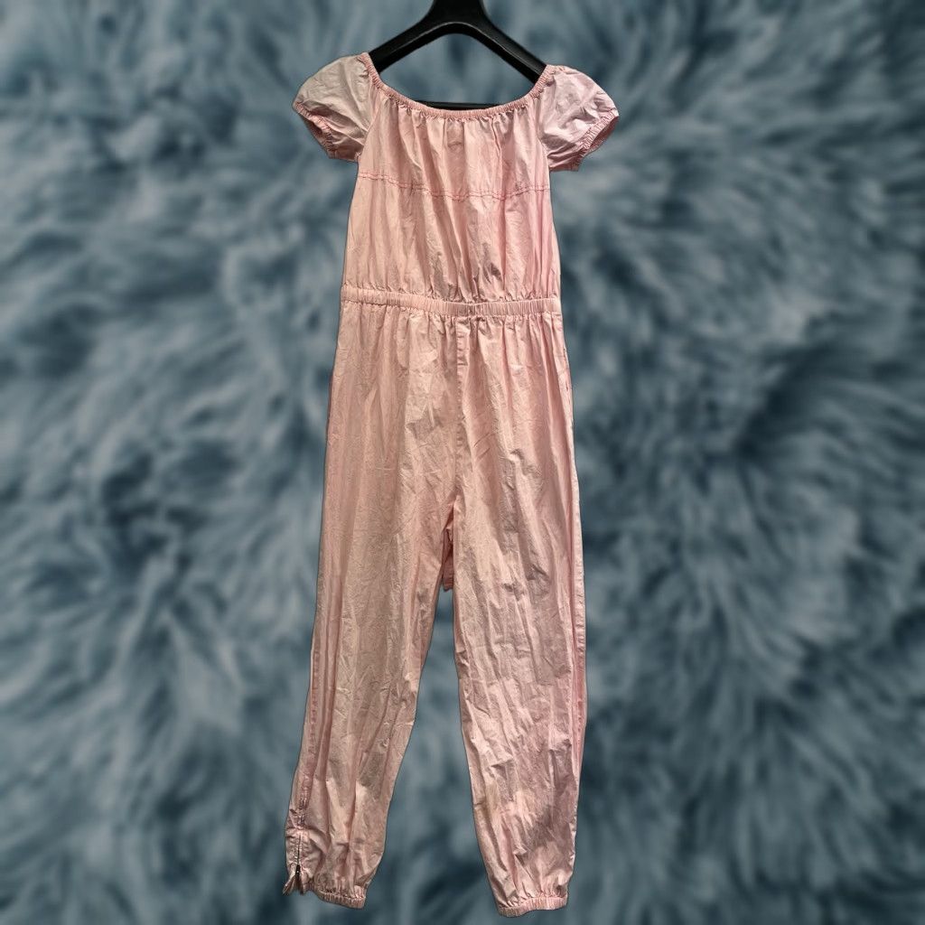 Rebecca Taylor Rebecca Taylor La Vie Pink Off-The-Shoulder Parachute Poplin Jumpsuit Small Size 28" / US 6 / IT 42 - 1 Thumbnail