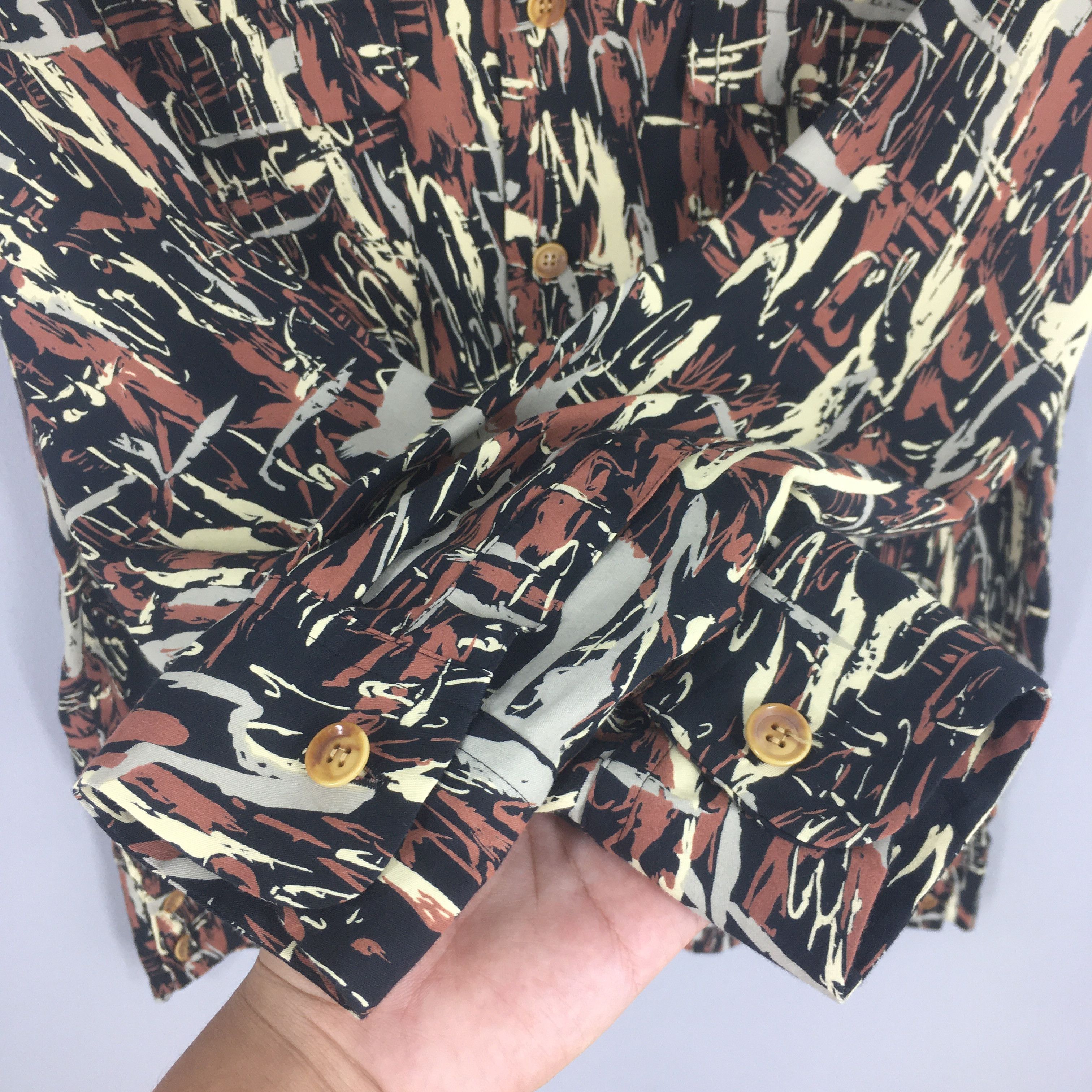 Nicole Club Vintage 90s Nicole Club Abstract Pattern Shirt Large Size US L / EU 52-54 / 3 - 4 Thumbnail