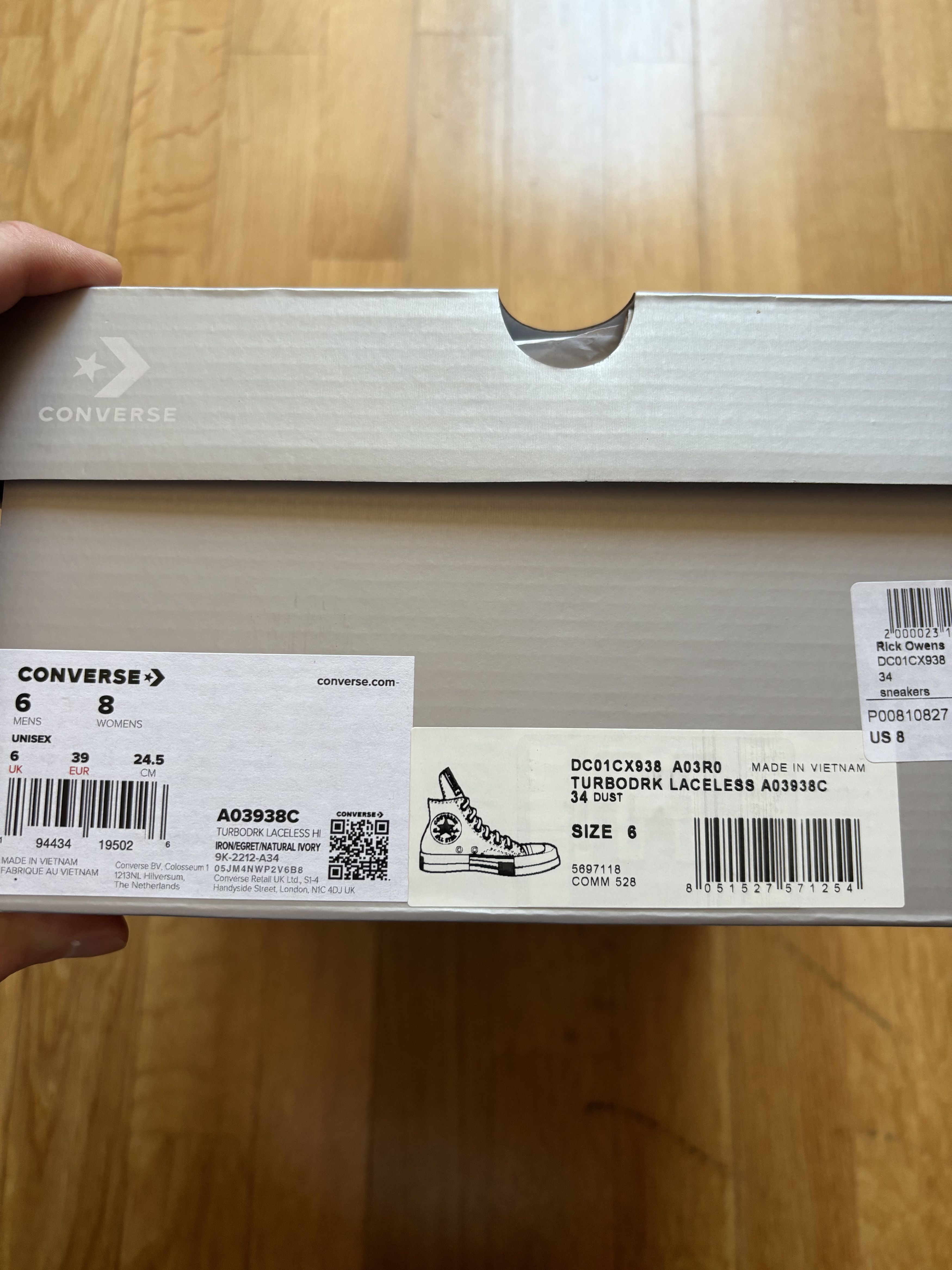 Converse × Rick Owens Drkshdw Converse x DRKSHDW Turbodrk Hi sneakers Size US 9 / IT 39 - 2 Thumbnail