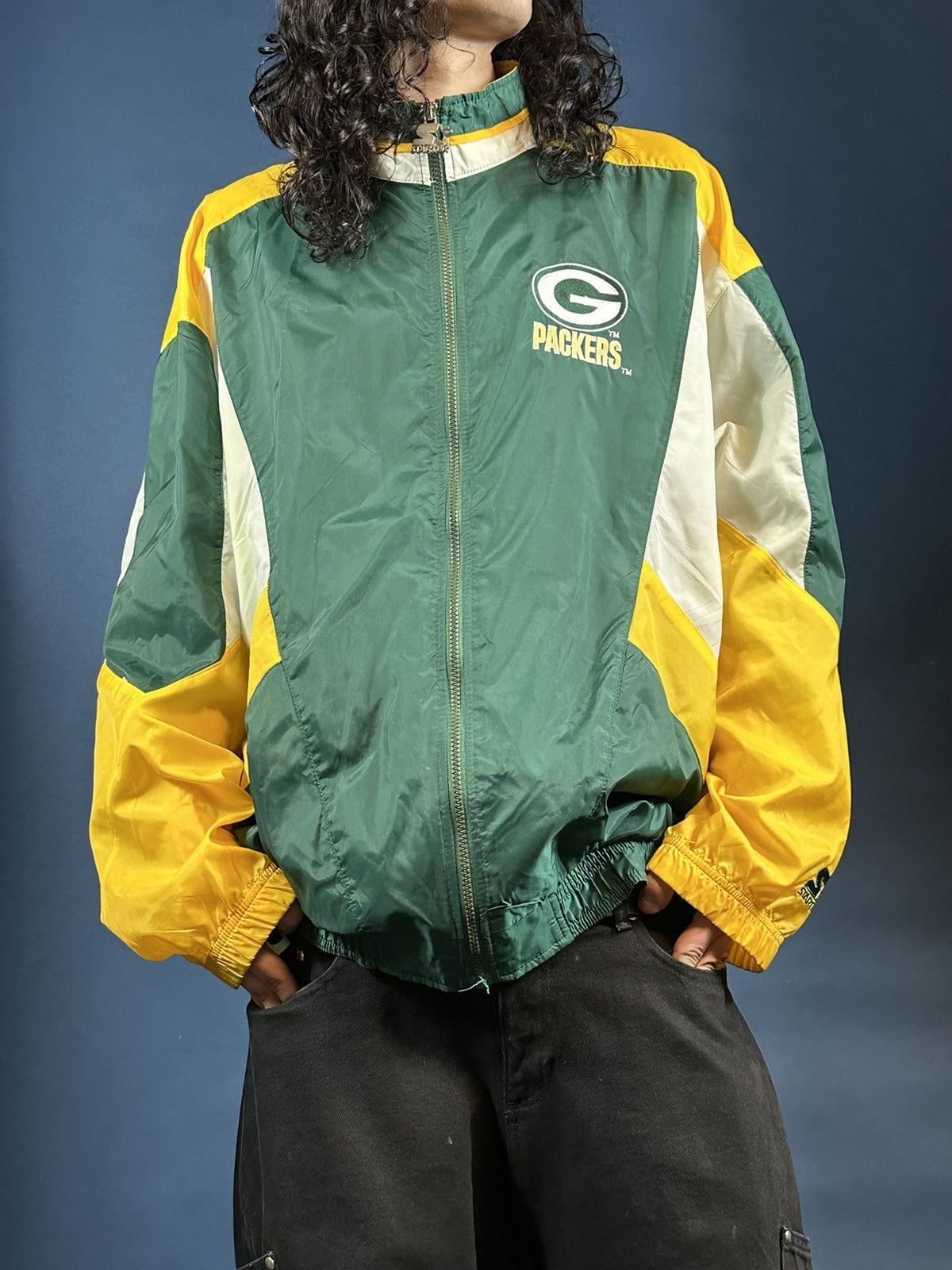 Vintage 90s Starter Green Bay Packers Track Jacket