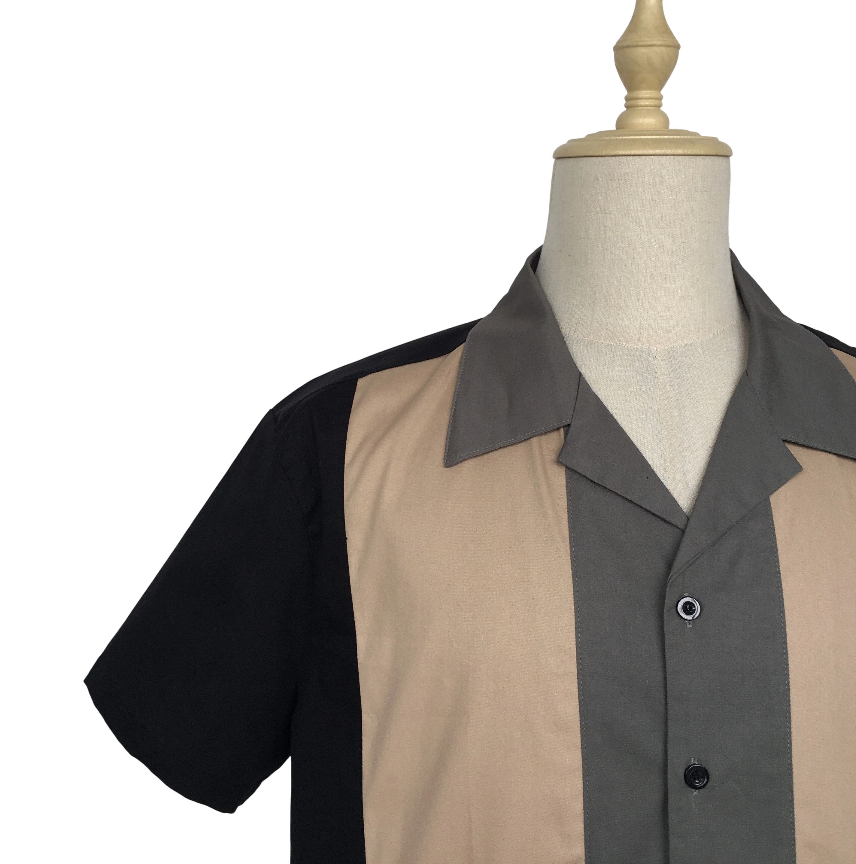 Other Shirts Solid Color Blocking Casual Shirt For Men Size US XL / EU 56 / 4 - 5 Thumbnail