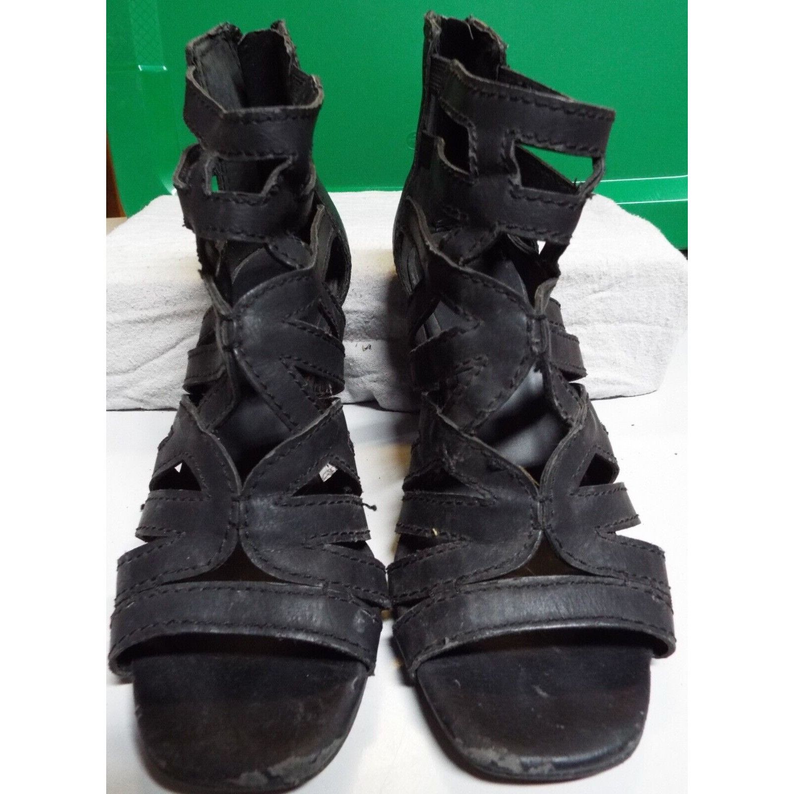 Franco Sarto Franco Sarto Sandal Wedge Heels, Size 5.5 - Toe is worn & te Size US 5.5 / IT 35.5 - 1 Thumbnail