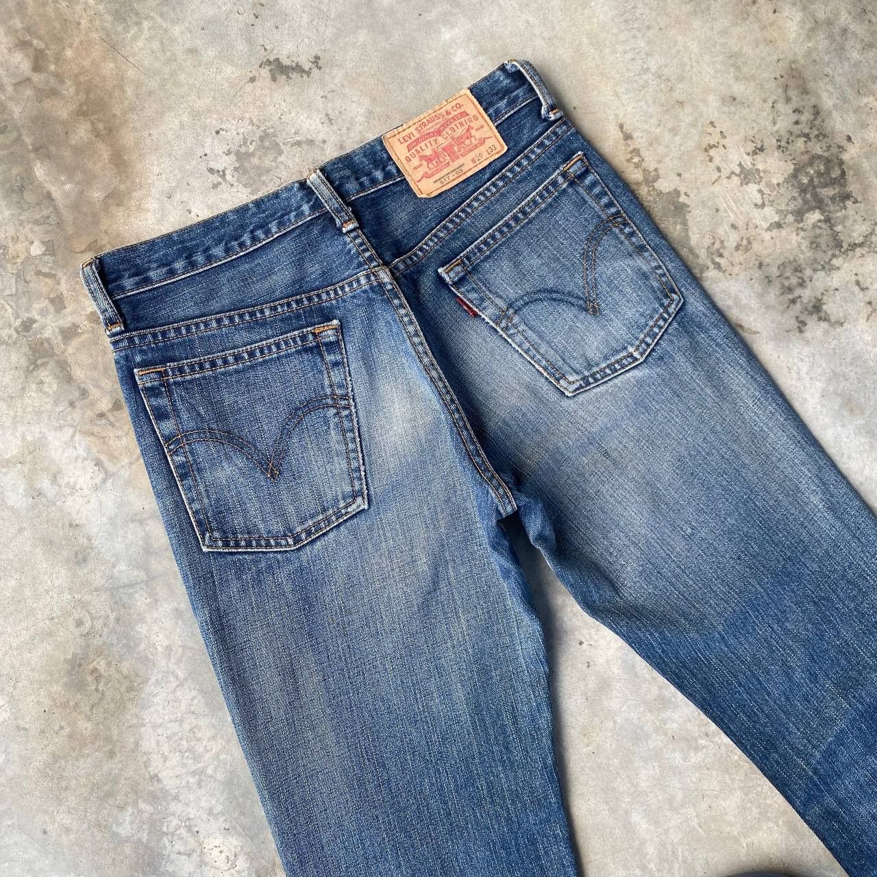 Levi's FLARED VINTAGE LEVIS 517 HONEYCOMB CLAWMARK Y2K DENIM Size US 29 - 14 Thumbnail