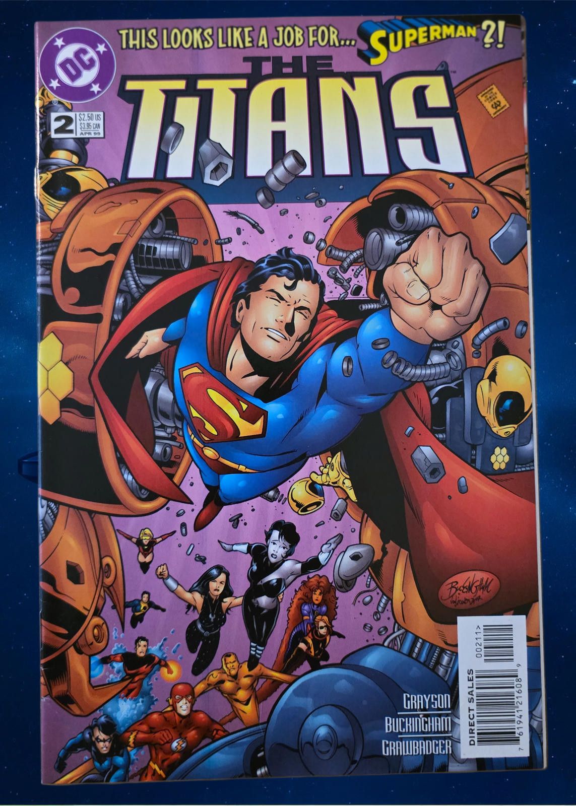 DC Comics The Titans #2 1999 DC Comic NEAR MINT Condition (C) Size ONE SIZE - 1 Thumbnail