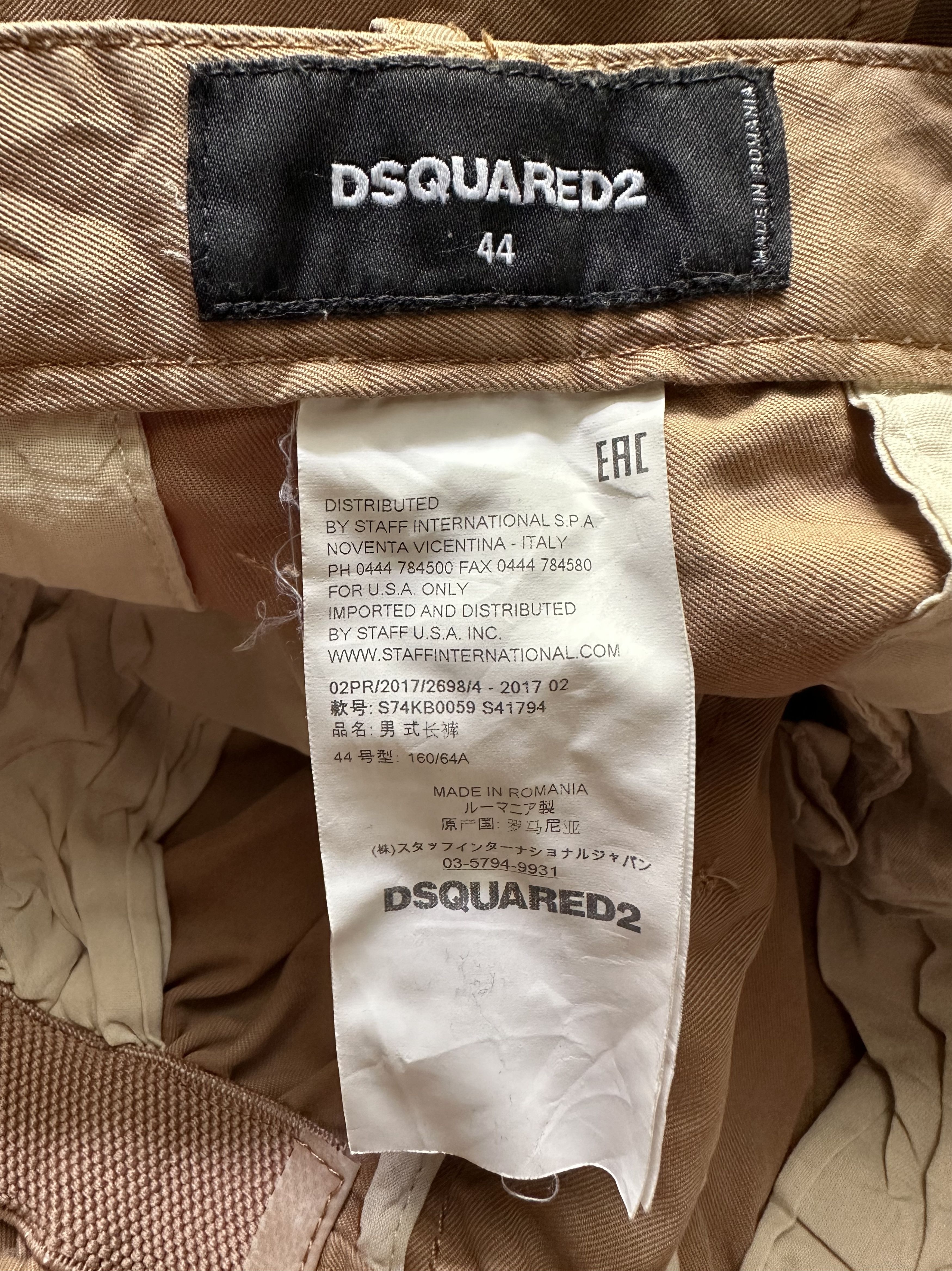 Dsquared2 RARE Distressed PatchWork DSQUARED2 Paint splatter Chinos Size US 30 / EU 46 - 18 Thumbnail