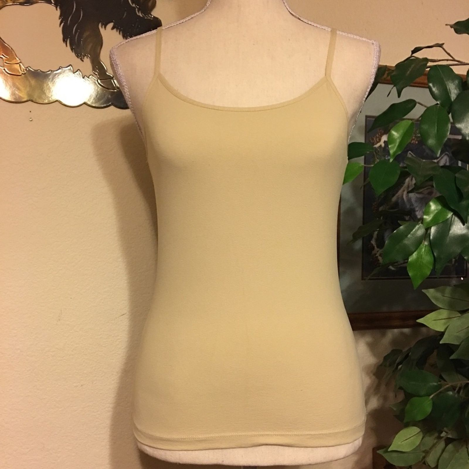 Apt. 9 Apt 9 beige soft stretchy cami tank top S Size S / US 4 / IT 40 - 1 Thumbnail