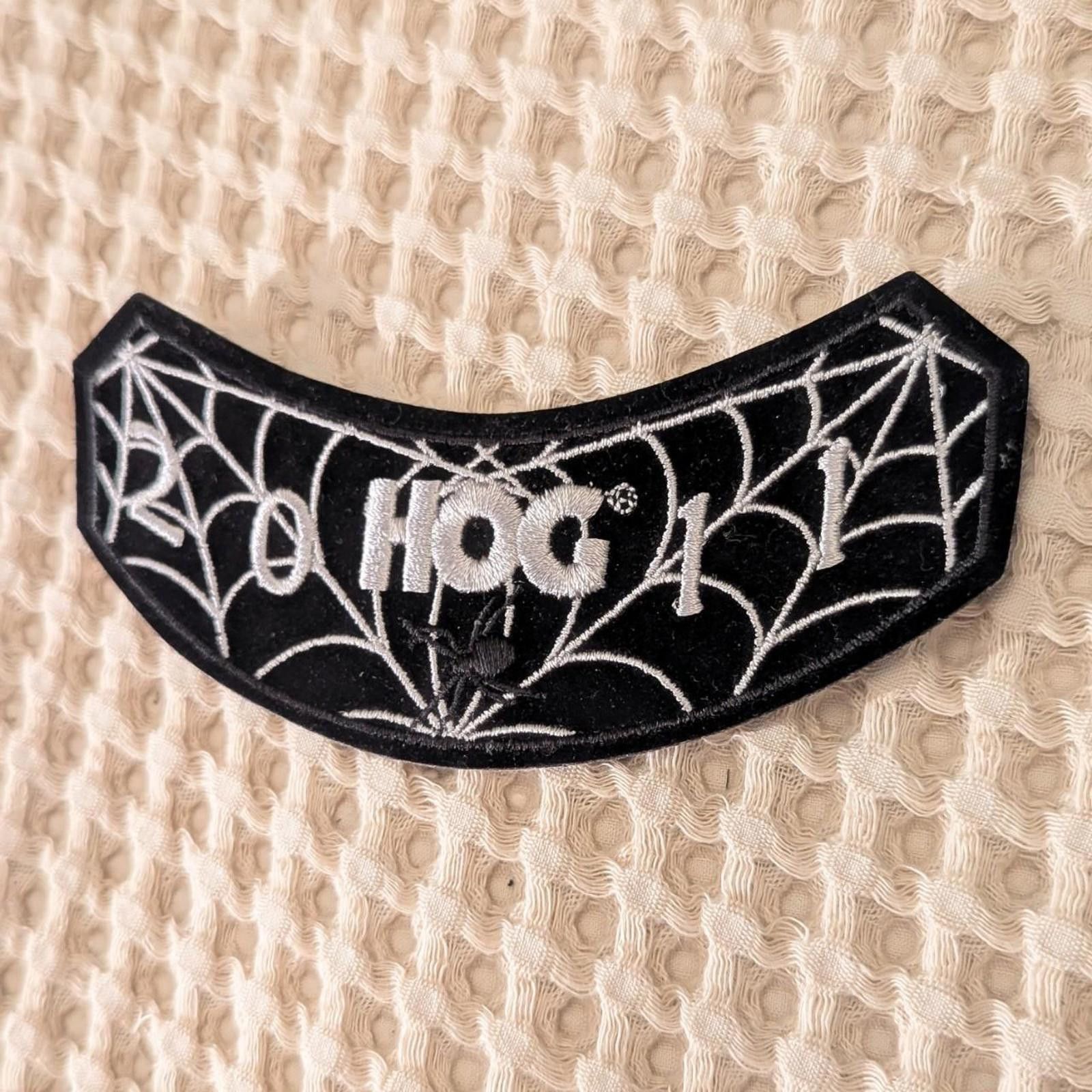 Harley Davidson 2011 Harley HOG Spider Web Patch • Y2K Biker Grunge Size ONE SIZE - 2 Thumbnail