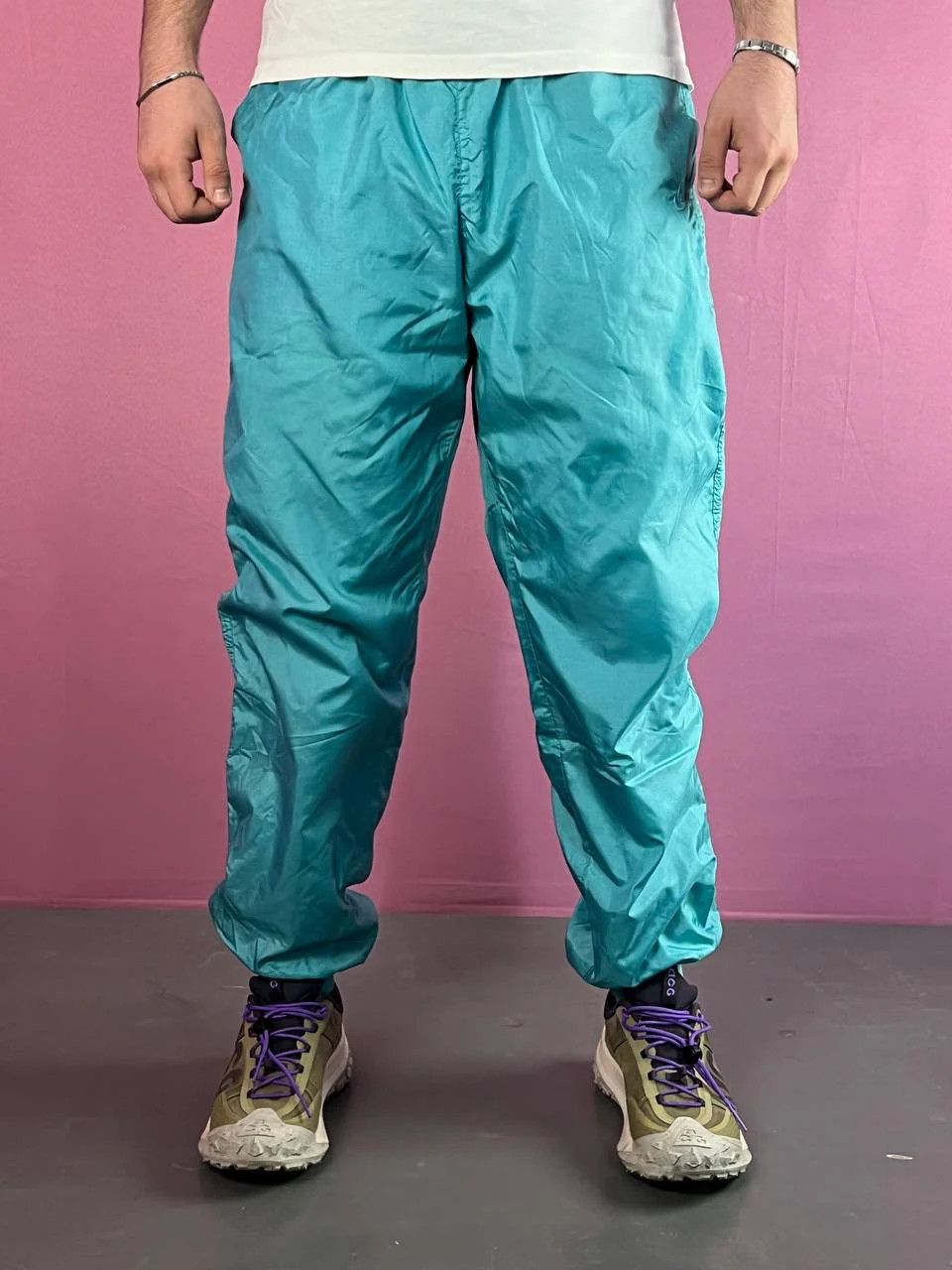 Nike 80s Nike Vintage Men's Track Pants - L Size US 32 / EU 48 - 2 Thumbnail