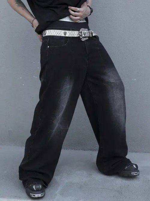 Jean Kirari x Ezawa Faded Baggy Denim Jeans Wide Leg Size US 32 / EU 48 - 5 Thumbnail