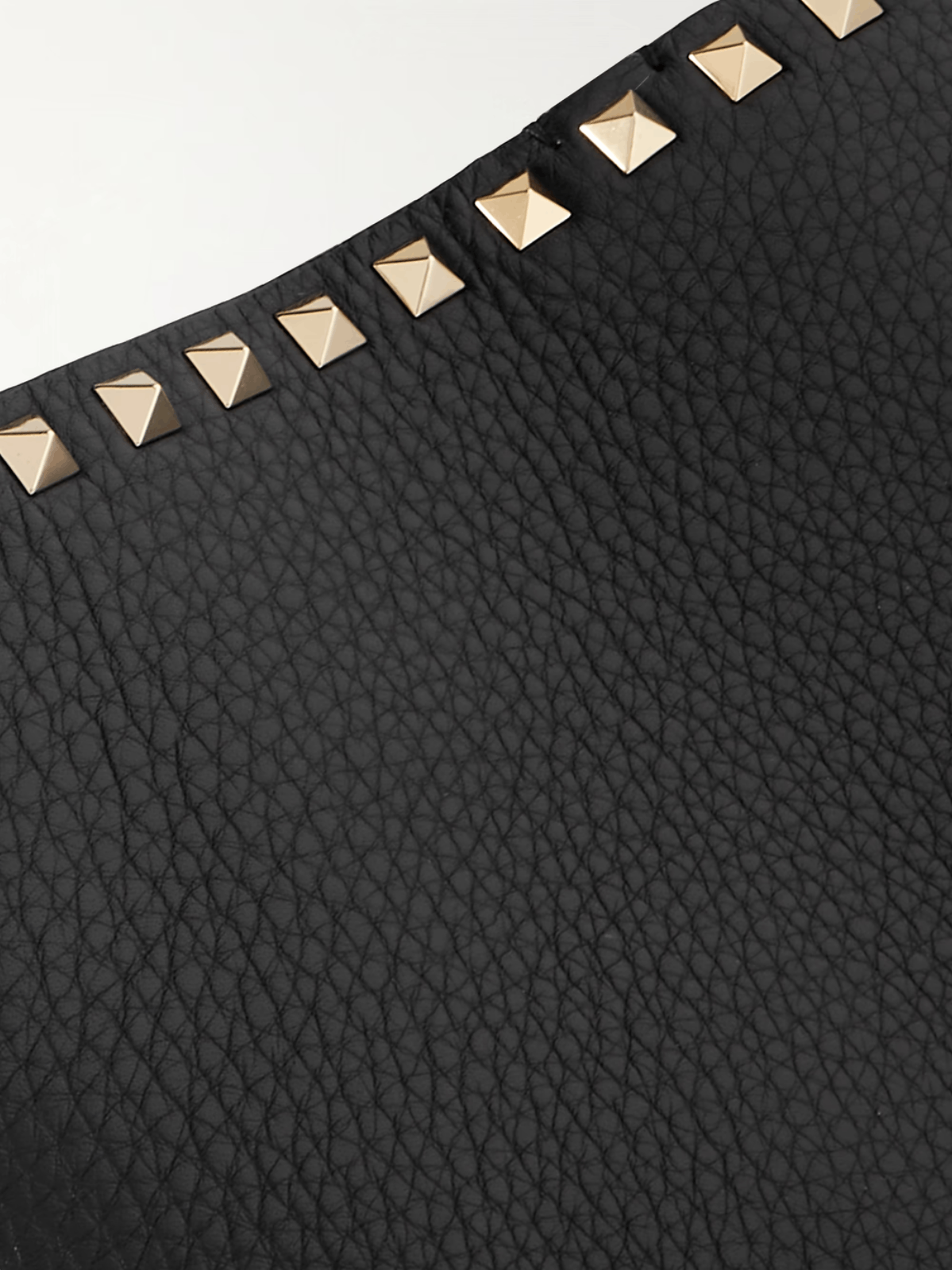 Valentino Valentino Garavani Rockstud Leather Gold Tote Shoulder Bag Size ONE SIZE - 13 Thumbnail