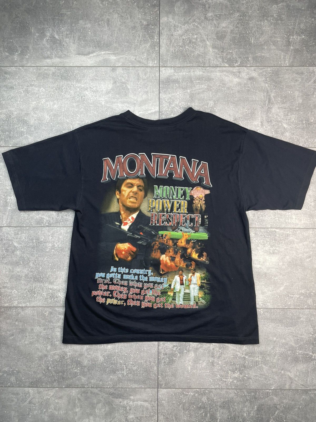 Marino Morwood × Rap Tees Marino Morwood Scarface Tony Montana T-shirt Size US XXL / EU 58 / 5 - 2 Thumbnail