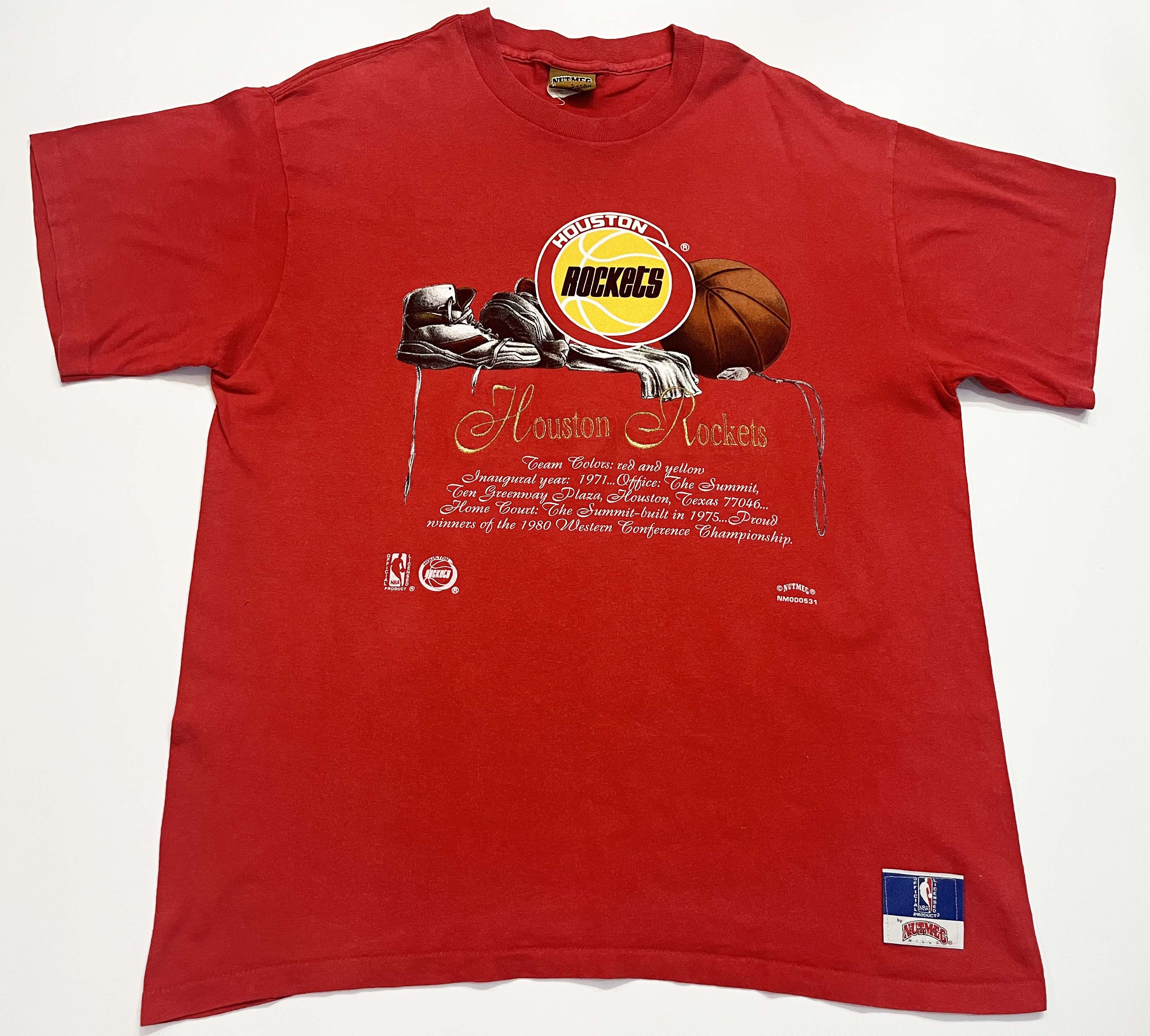 Nutmeg Vintage Nutmeg NBA Houston Rockets Basketball T-Shirt Size US L / EU 52-54 / 3 - 1 Thumbnail