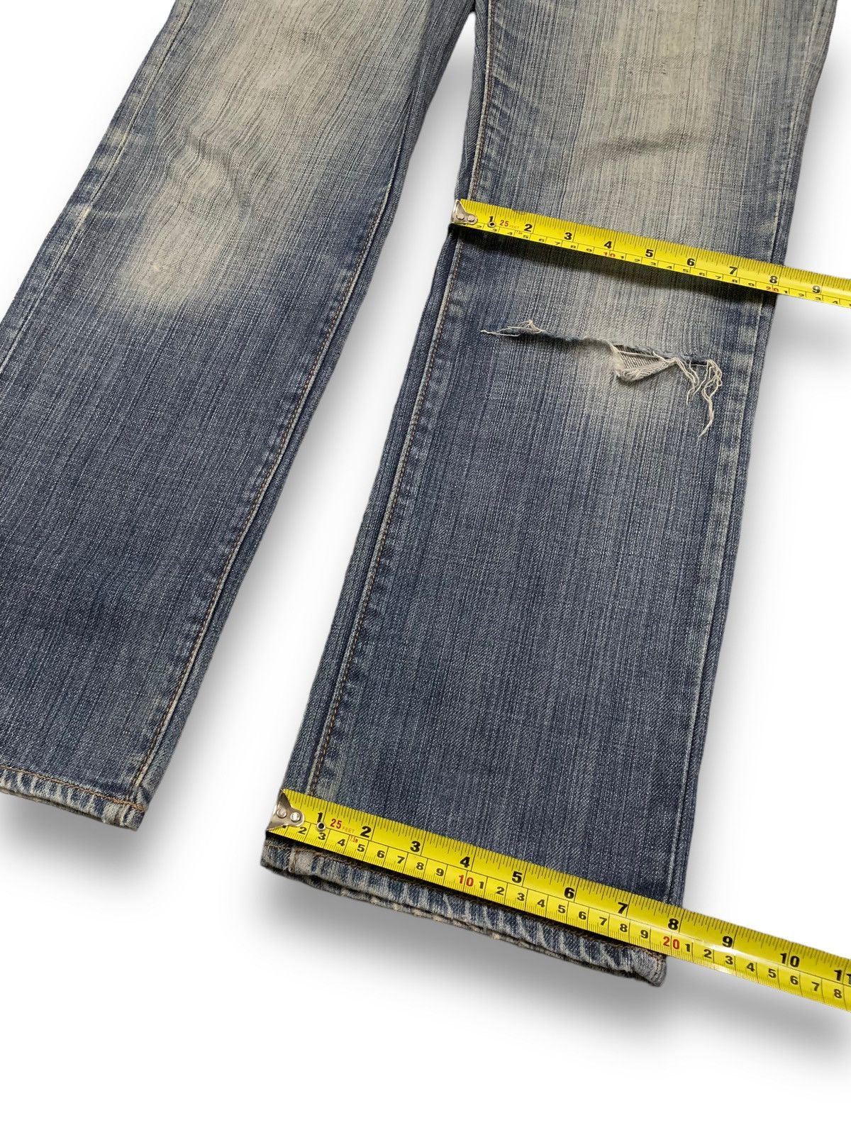 Gap × Yeezy Vintage Gap 1969 Faded Straight Leg Distressed Grunge Jeans Size US 32 / EU 48 - 16 Thumbnail