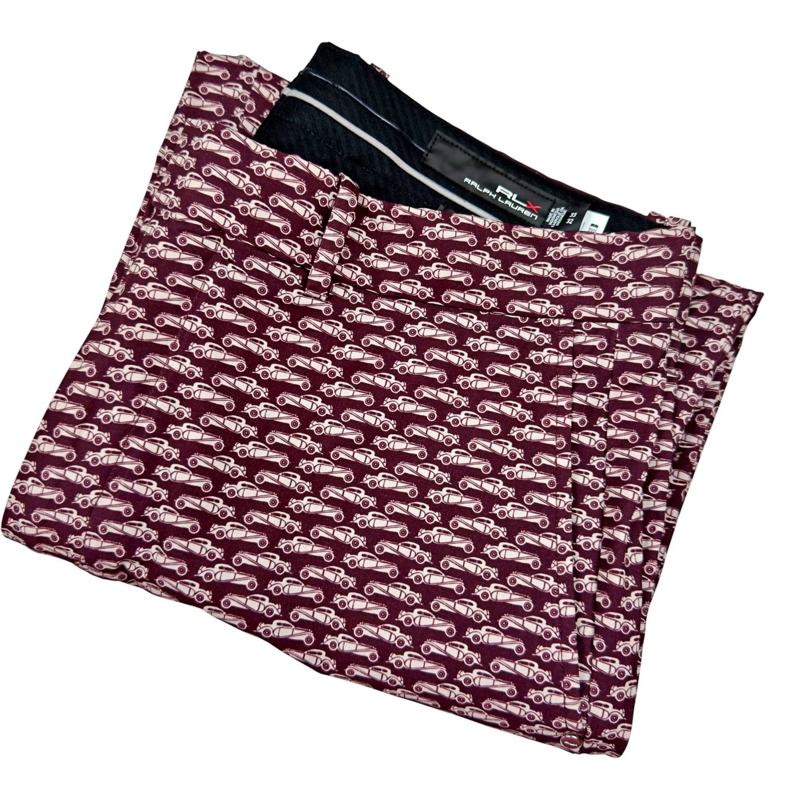 RLX Ralph Lauren RLX Ralph Lauren Performance Golf Pants Classic Cars 33x30.5 Size US 33 - 1 Thumbnail