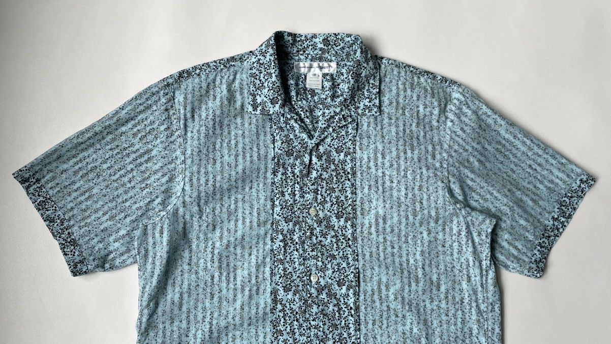 Comme des Garcons Inside Out Print Camp Collar Shirt Size US M / EU 48-50 / 2 - 2 Thumbnail