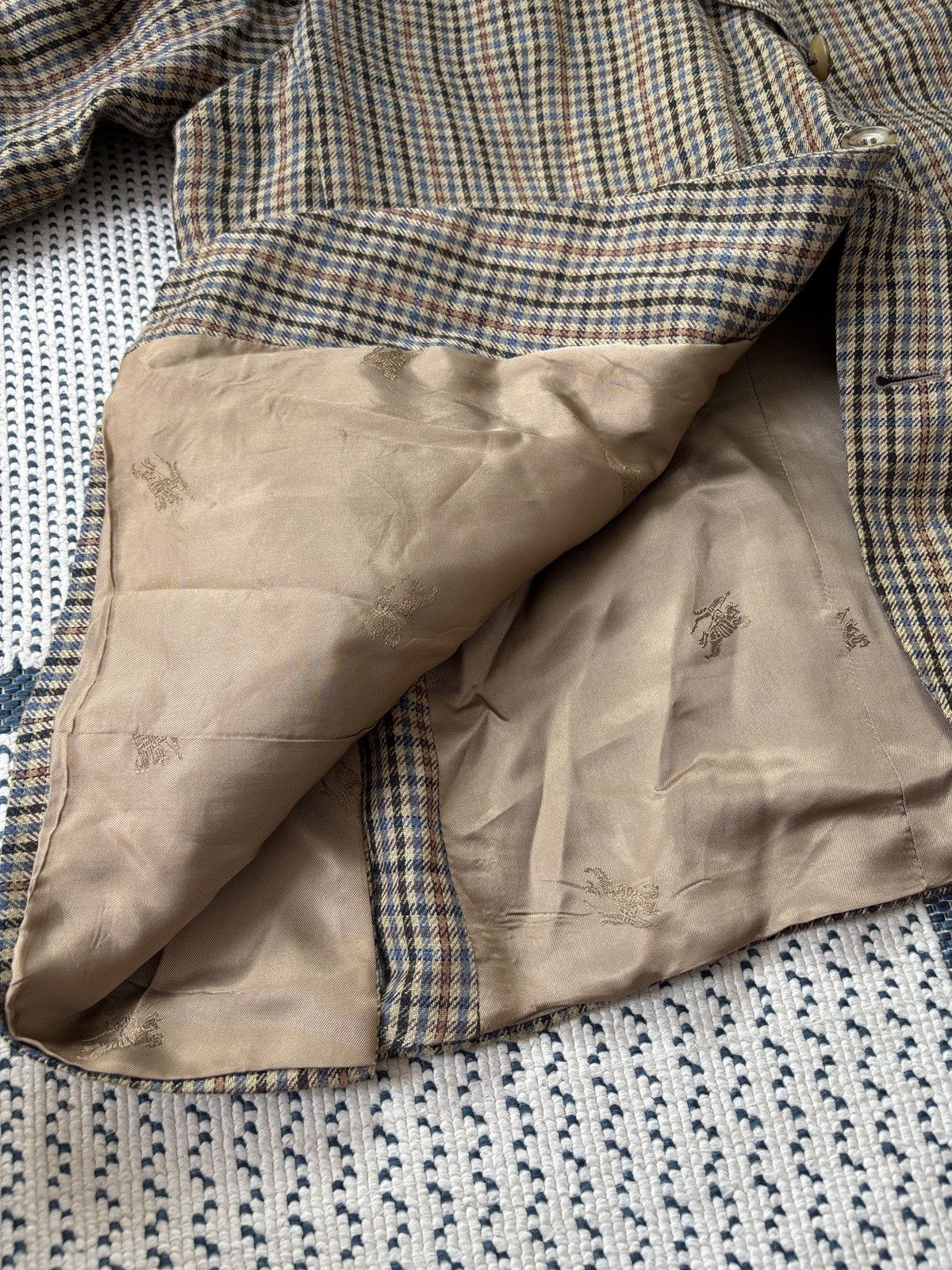 Burberry Burberry vintage blazer old money elegant linen luxury Size 52R - 11 Thumbnail