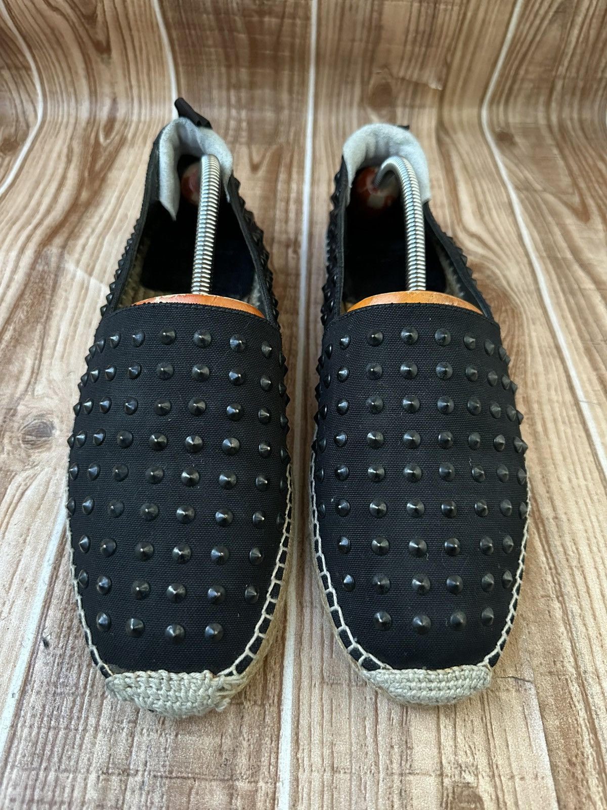 Saint Laurent Paris Saint Laurent Paris Hedi Slimane Black Studded Espadrilles Size US 9 / EU 42 - 3 Thumbnail