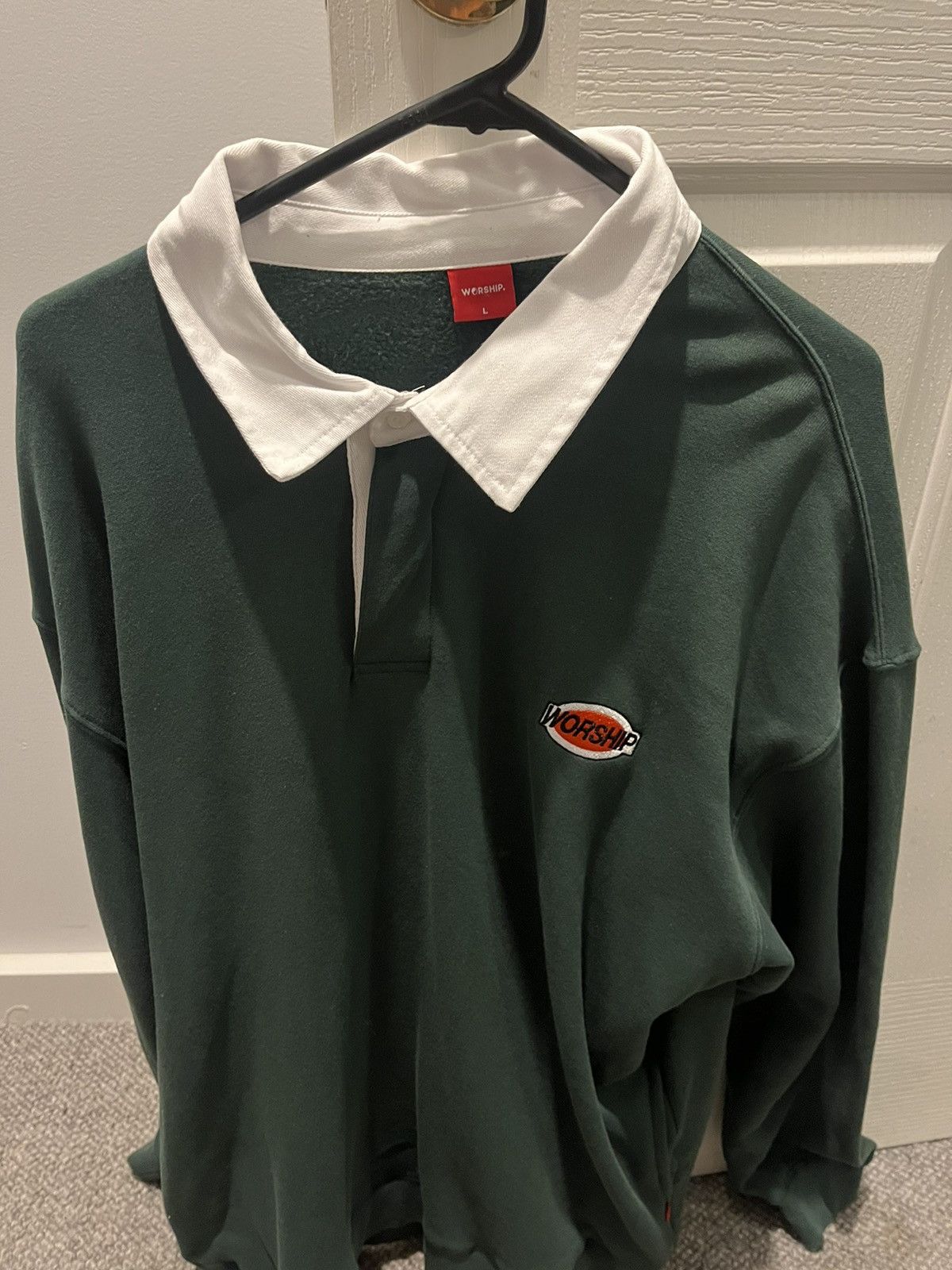 Other Worship L Dark Green Rugby Jumper Size US L / EU 52-54 / 3 - 3 Thumbnail