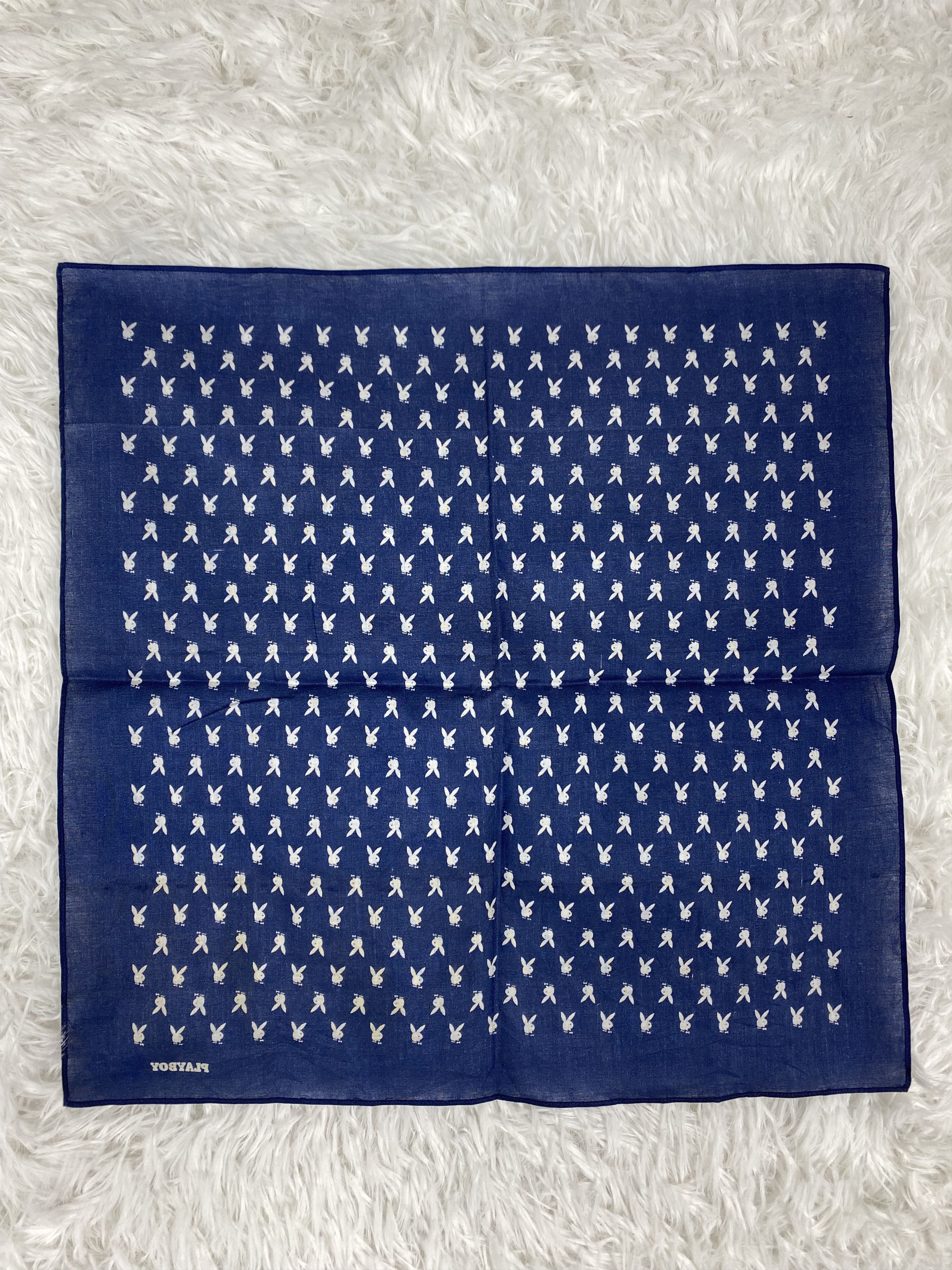Playboy × Vintage Vintage Playboy Handkerchief Neckerchief PH0385 Size ONE SIZE - 4 Thumbnail