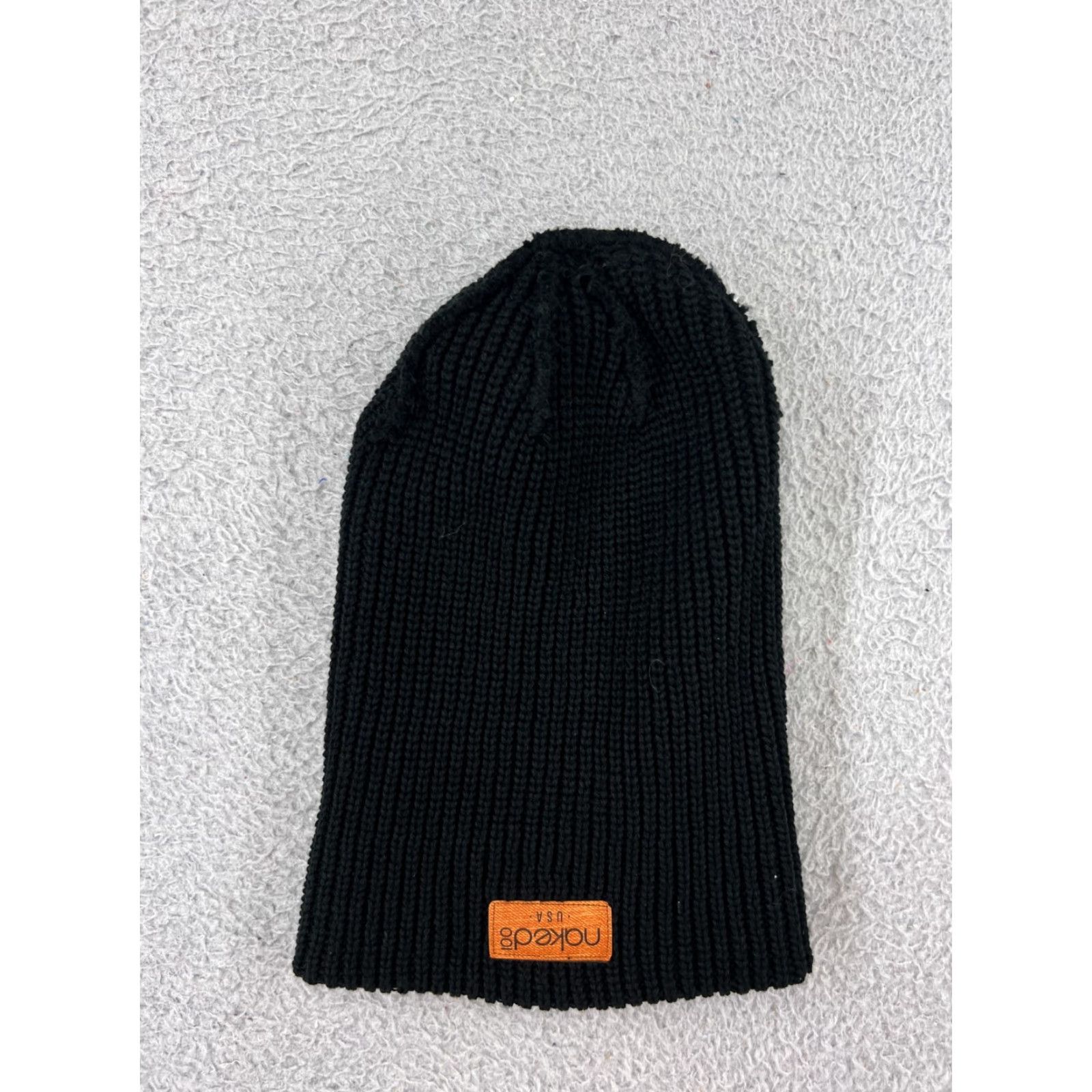 Vintage Unbranded Beanie Hat Adult One Size Black Knit 100% Acrylic USA Mens Size ONE SIZE - 6 Thumbnail