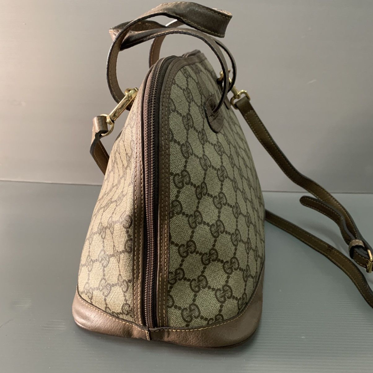 Gucci Gucci Monogram Vintage Alma Bag Size ONE SIZE - 6 Thumbnail