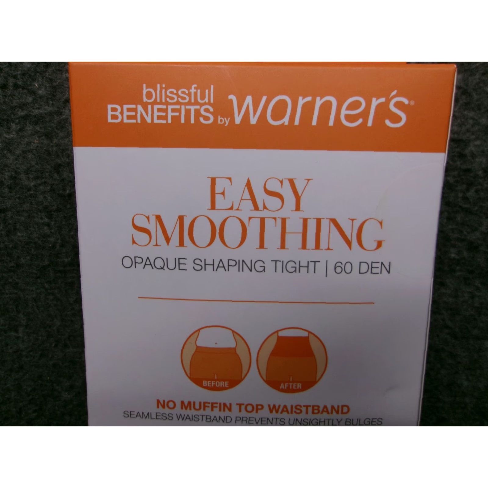 Vintage Warners Easy Smoothing Tights Women XL Opaque Shaping 60 DEN Black No Muffin Top Size XL / US 12-14 / IT 48-50 - 5 Thumbnail