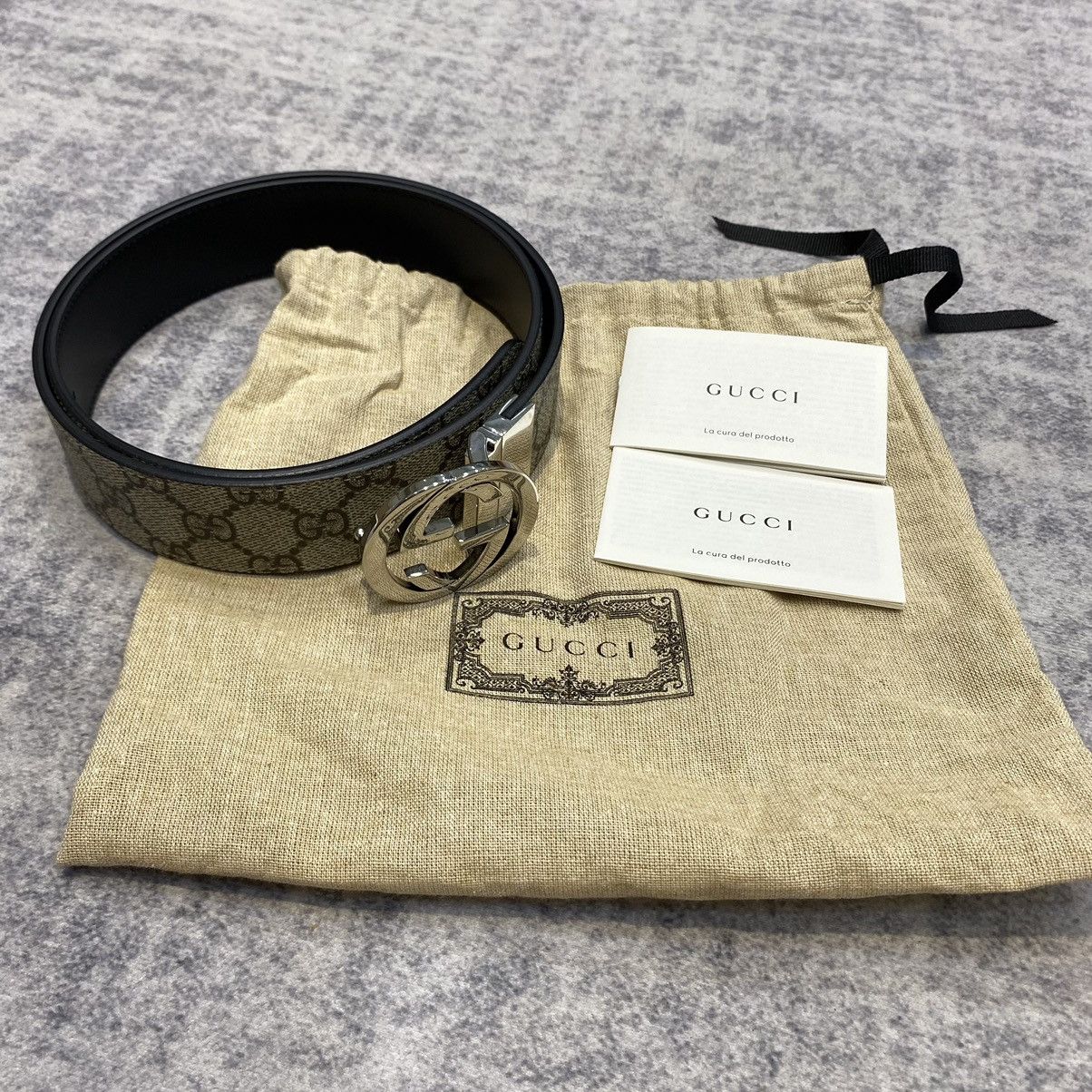 Gucci GUCCI Reversible GG Supreme Belt Size ONE SIZE - 2 Thumbnail