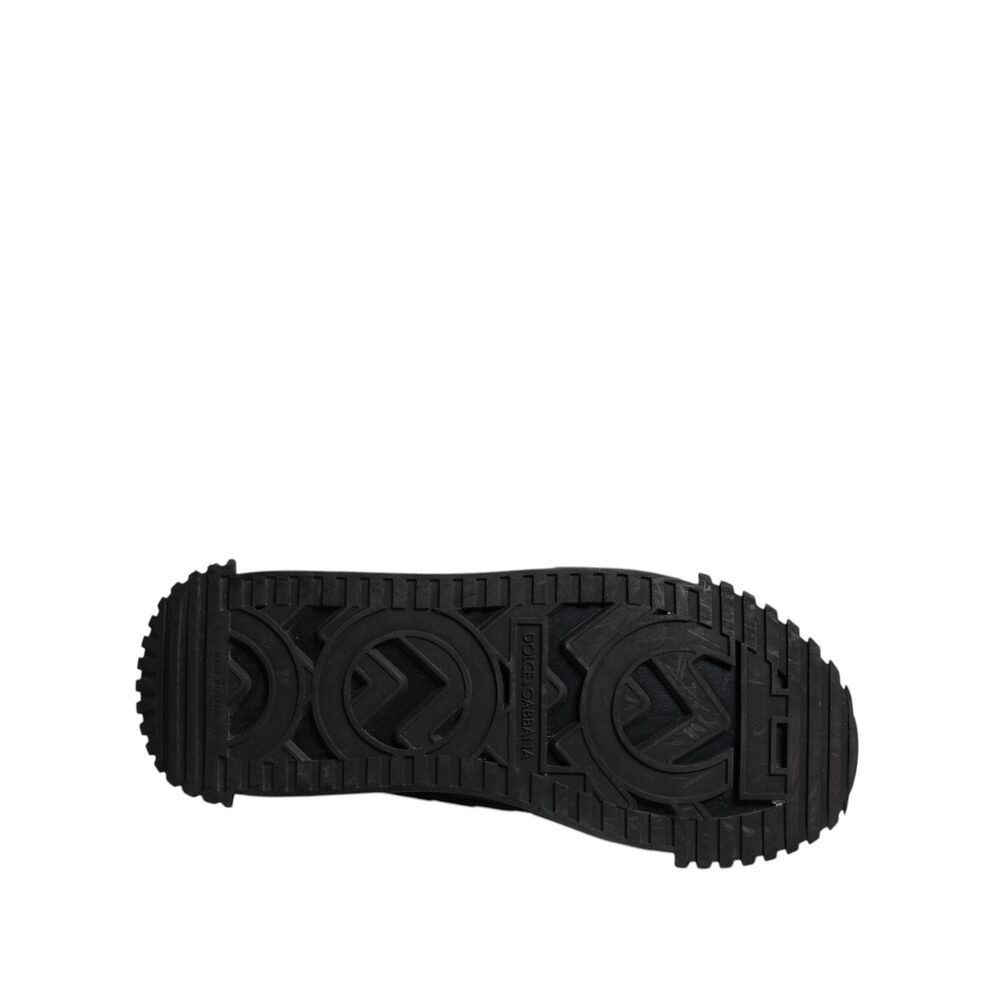 Dolce & Gabbana Dolce & Gabbana Black Logo Lace Up Low Top NS1 Sneakers Shoe Size US 9 / EU 42 - 6 Thumbnail
