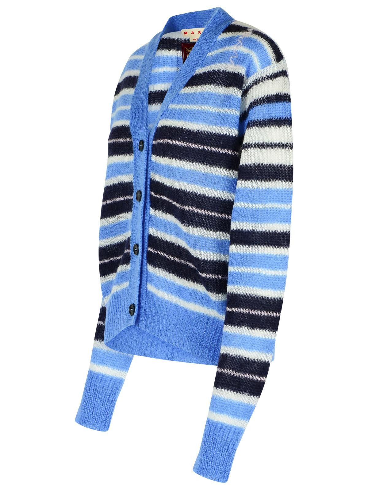 Marni o1f1d3z0326 Mohair Wool Blend Cardigan in Multicolor Size M / US 6-8 / IT 42-44 - 2 Thumbnail