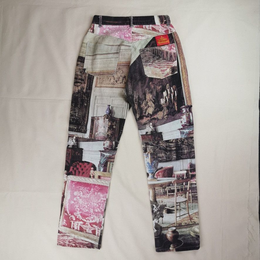 Vivienne Westwood SS1992 Vivienne Westwood Salon Full Printed Jeans Vintage Size US 30 / EU 46 - 2 Thumbnail