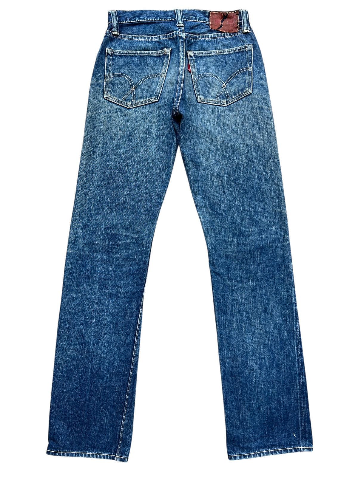 Vintage Full Count Selvedge Distressed Denim Jeans 25x29