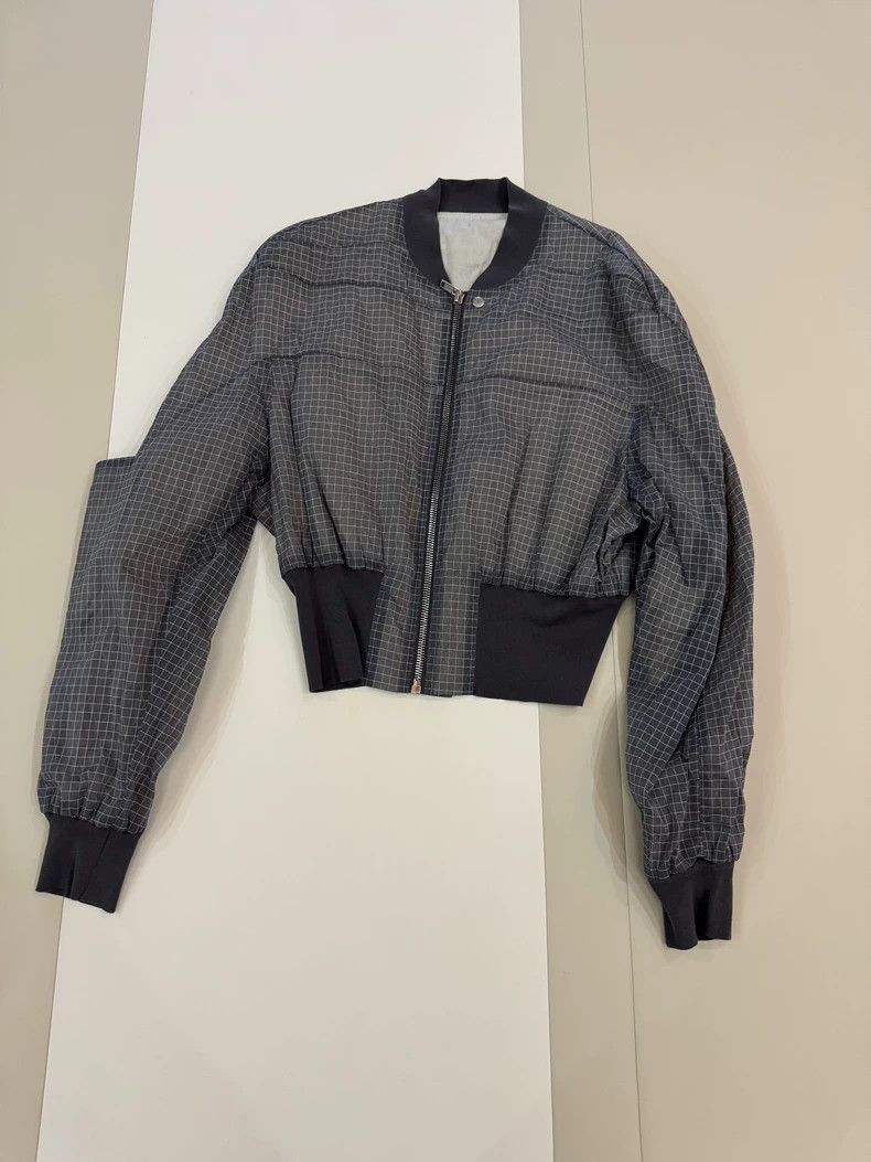 rick owens Plaid ripstop Bomber jacket 2503-Nextarrow