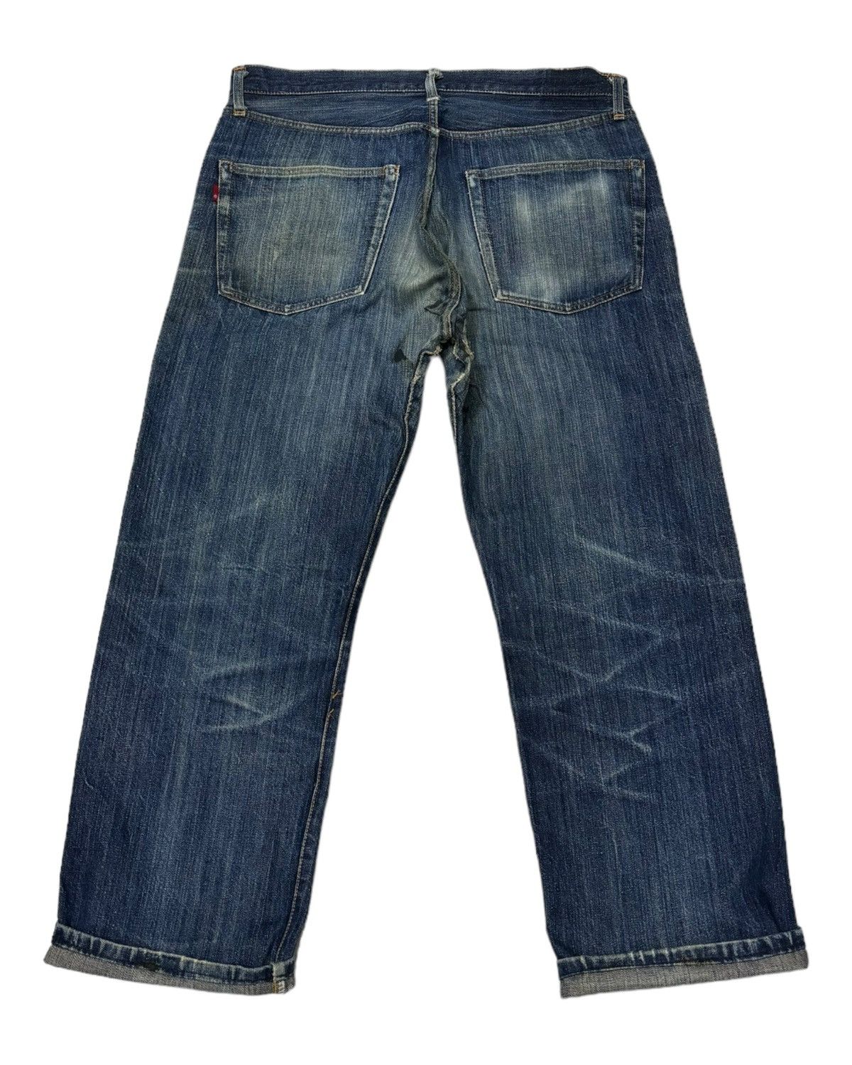 Japanese Brand × Stevenson Overall Co. RETRO CRAFT OVERALL SELVEDGE DENIM JAPANESE JEANS Size US 35 - 3 Thumbnail