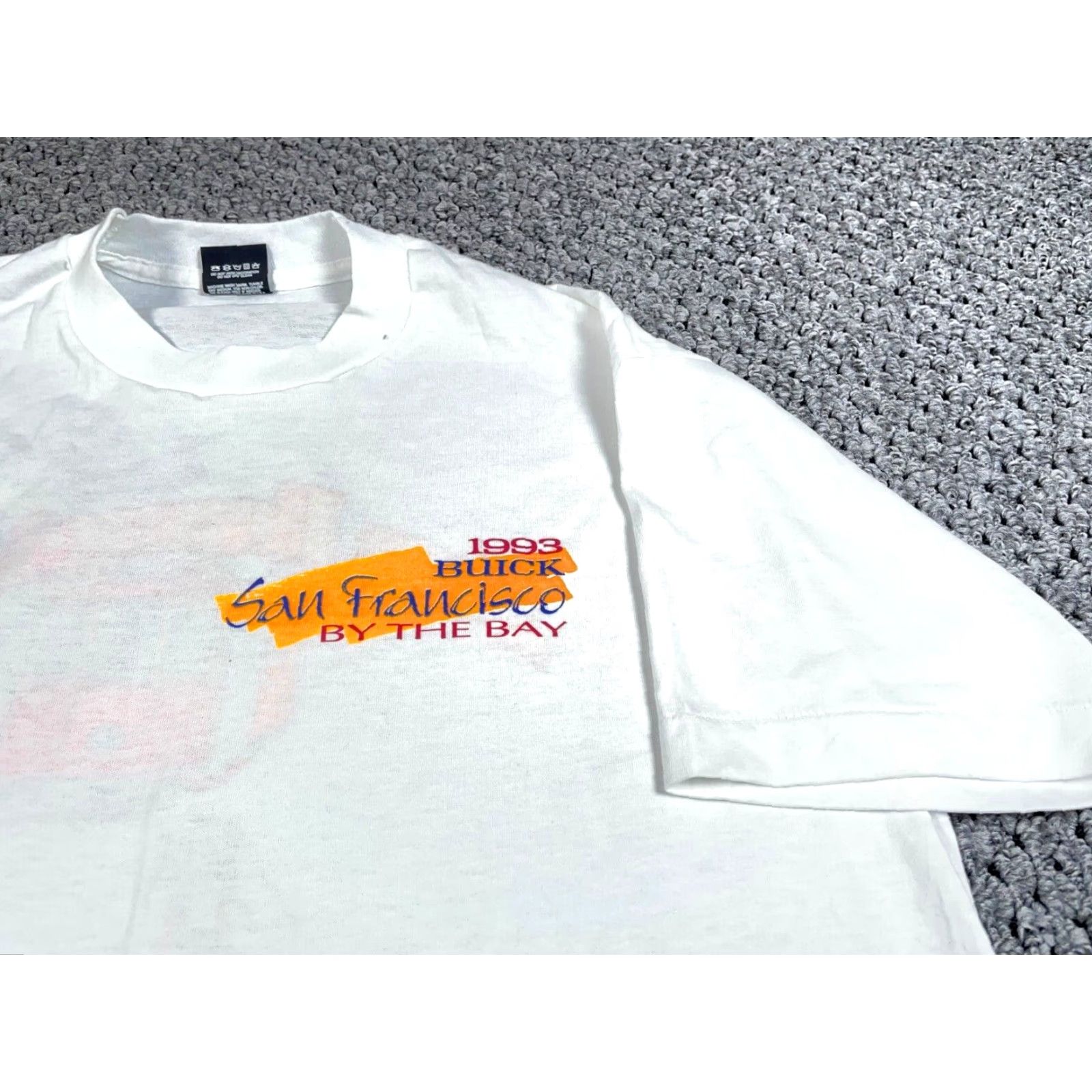 Vintage VTG Vintage San Francisco Buick By The Bay T-Shirt XL White Screen Stars Tag 1993 Size US XL / EU 56 / 4 - 4 Thumbnail