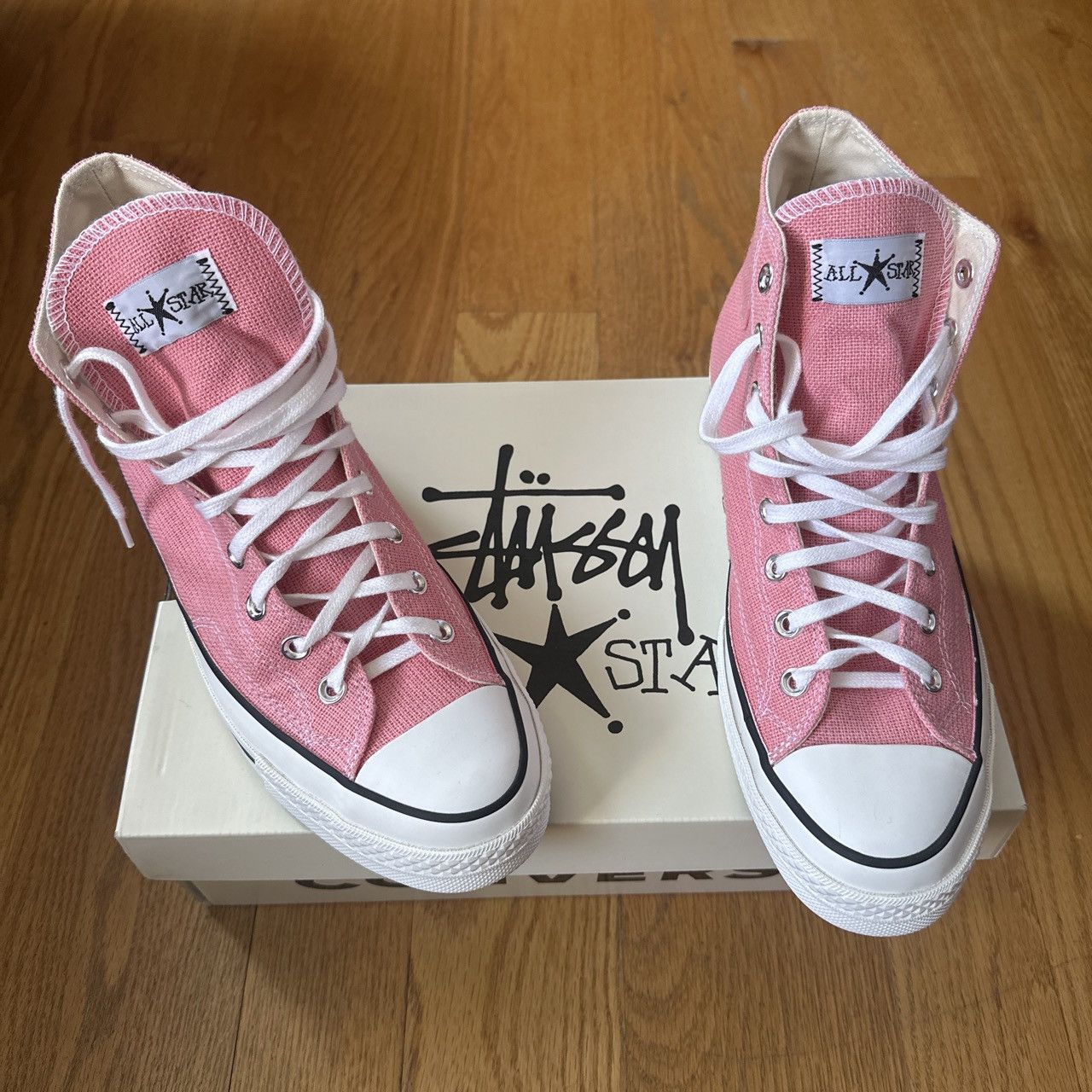 Stussy Converse Pink | Grailed