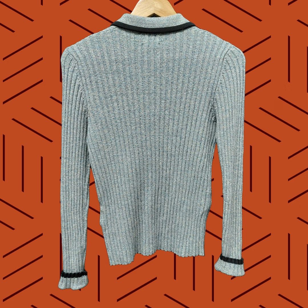 Ganni GANNI Made in Italy Wool Blend Acrylic Knit Sweater Solid Long Sleeve Size S Womens Size S / US 4 / IT 40 - 1 Thumbnail