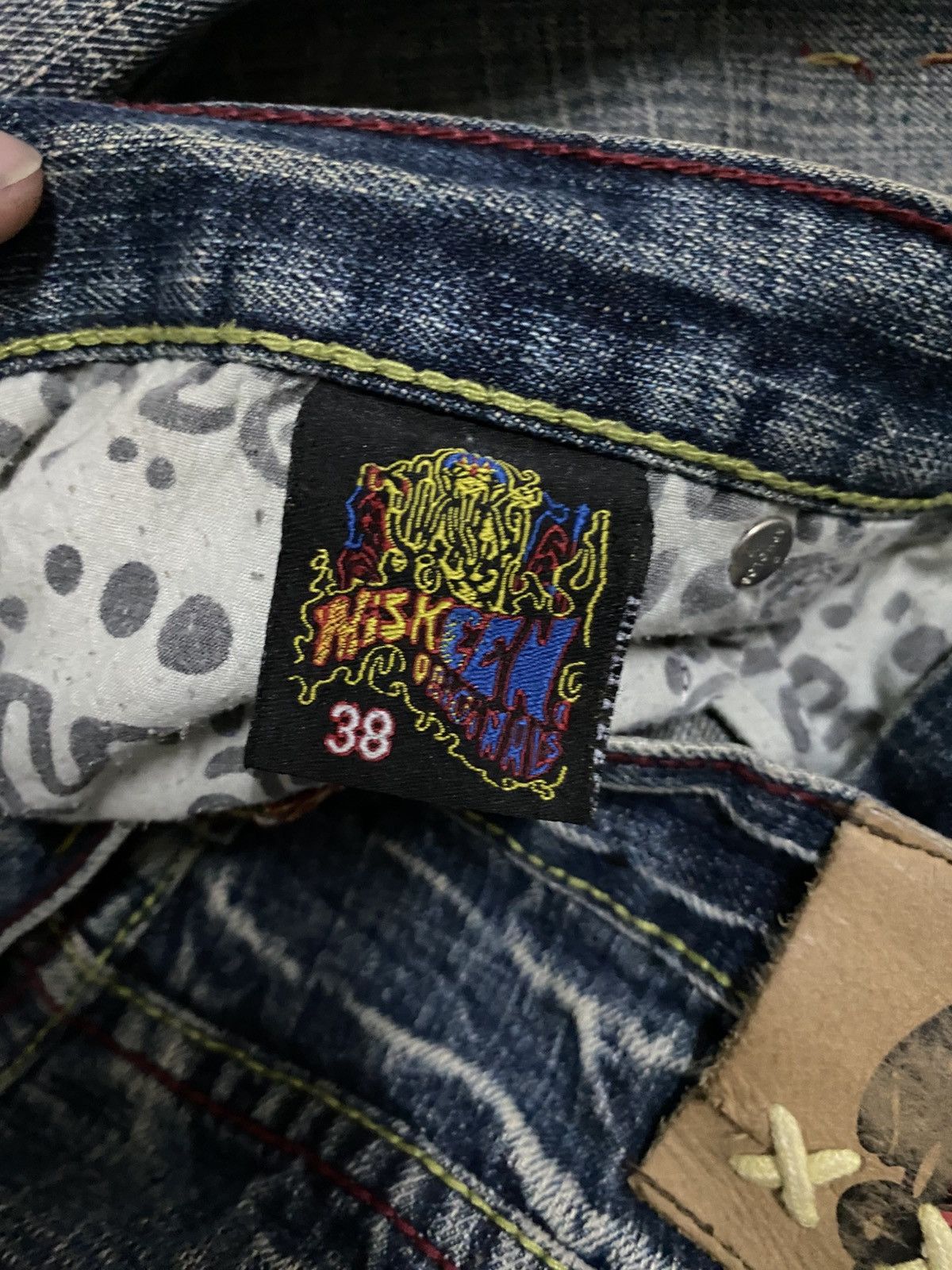 Japanese Brand × Vintage Vintage Miskeen Wideleg Denim Jeans Size US 38 / EU 54 - 9 Thumbnail